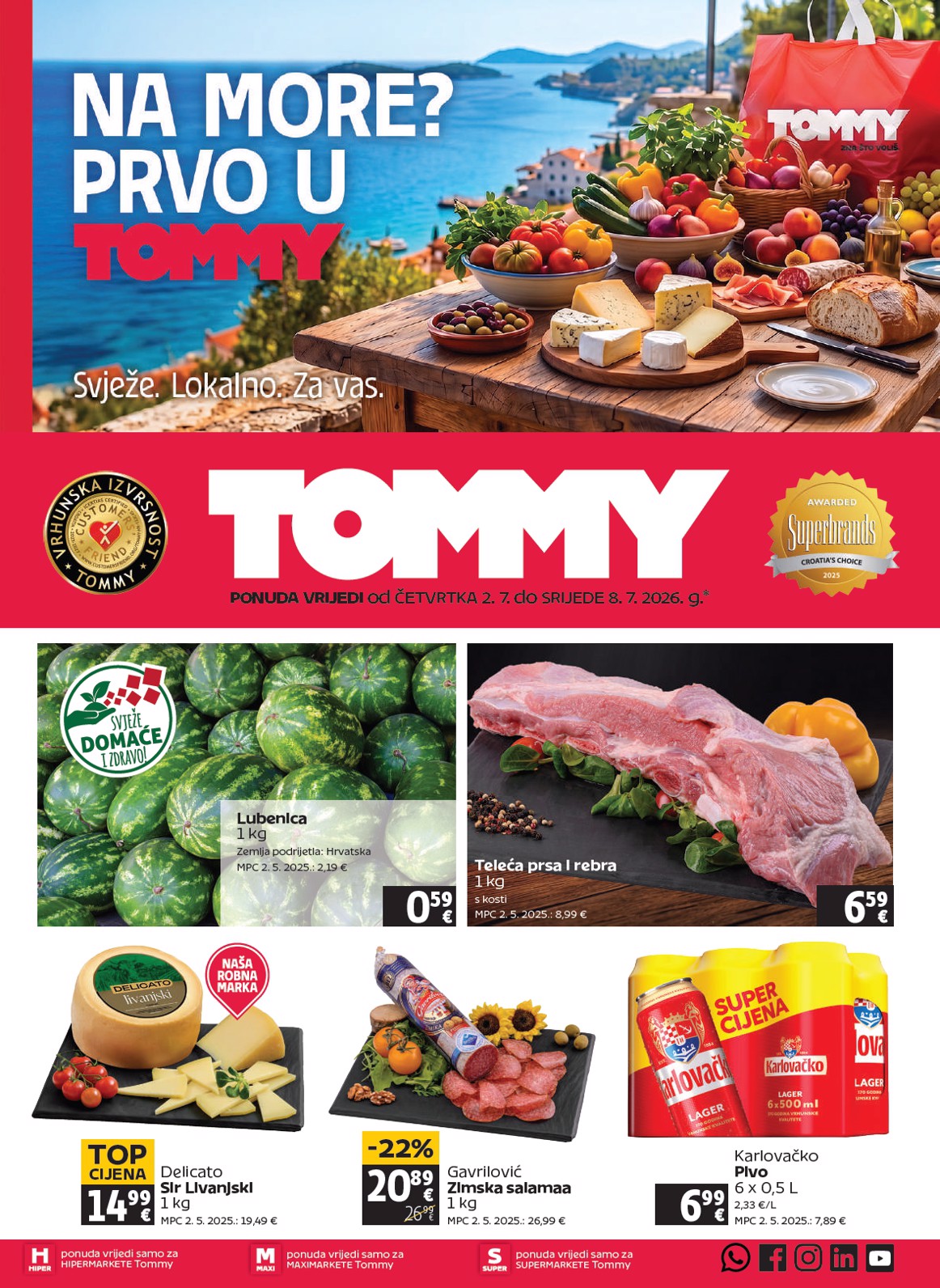 Novi Tommy katalog od četvrtka, 02.07.2026 do srijede, 08.07.2026