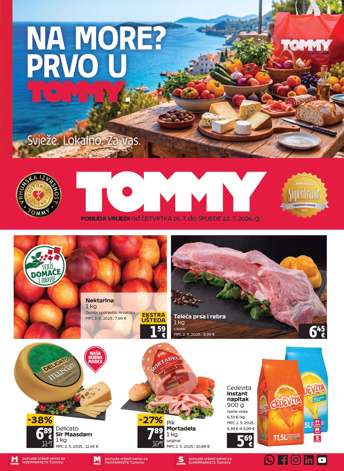 Aktualni katalog Tommy od četvrtka, 16.07.2026 do srijede, 22.07.2026