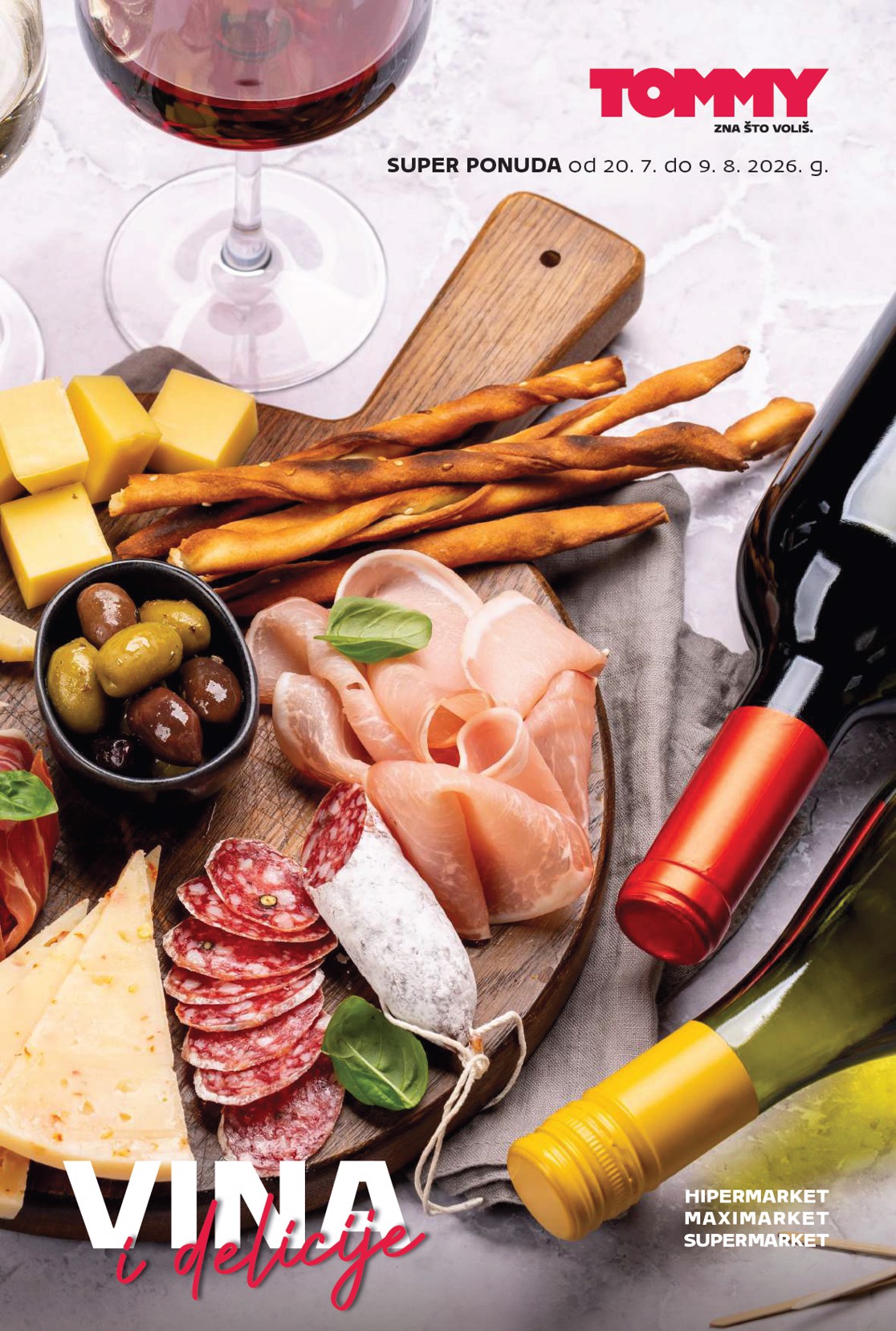 Aktualni katalog Tommy - Super ponuda vina i delicija od ponedjeljka, 20.07.2026 do nedjelje, 09.08.2026
