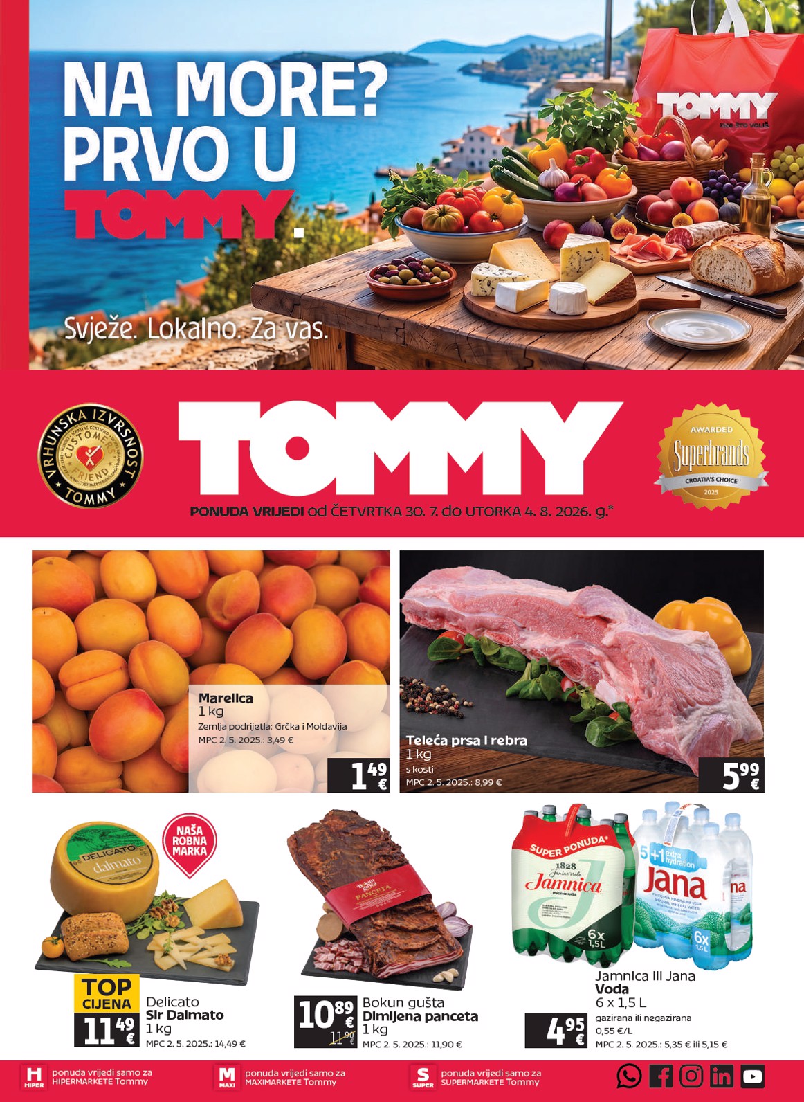 Aktualni katalog Tommy od četvrtka, 30.07.2026 do utorka, 04.08.2026