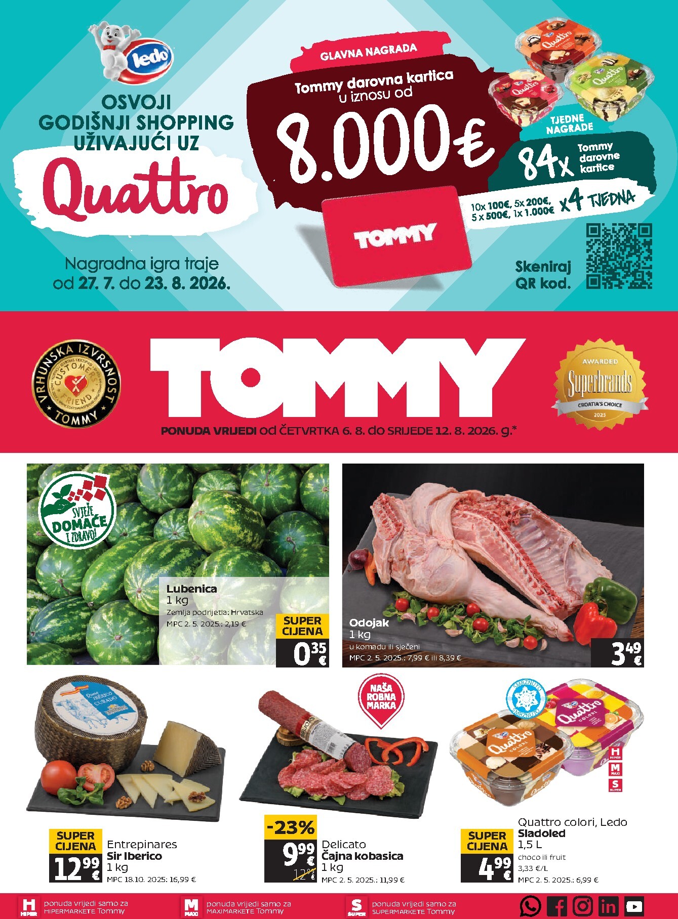 Novi Tommy katalog od četvrtka, 06.08.2026 do srijede, 12.08.2026