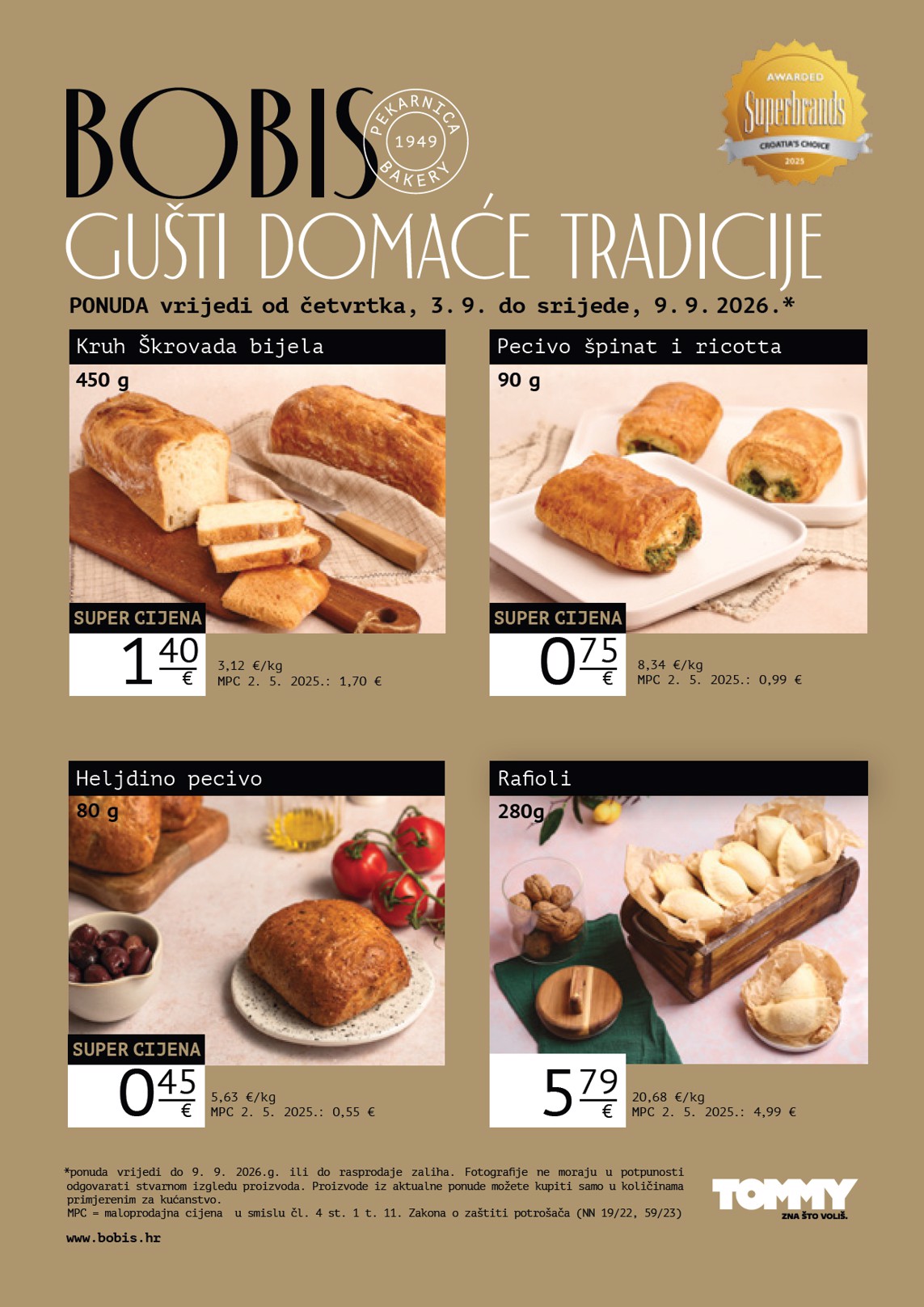 Novi Tommy - Bobis Super ponuda katalog od četvrtka, 03.09.2026 do srijede, 09.09.2026