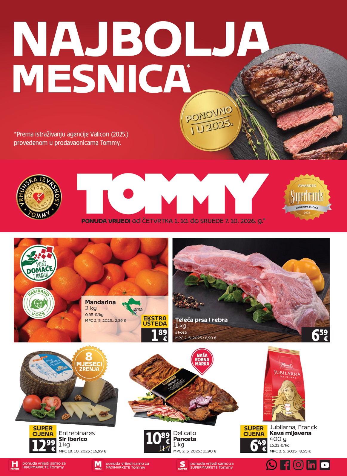 Novi Tommy katalog od četvrtka, 01.10.2026 do srijede, 07.10.2026