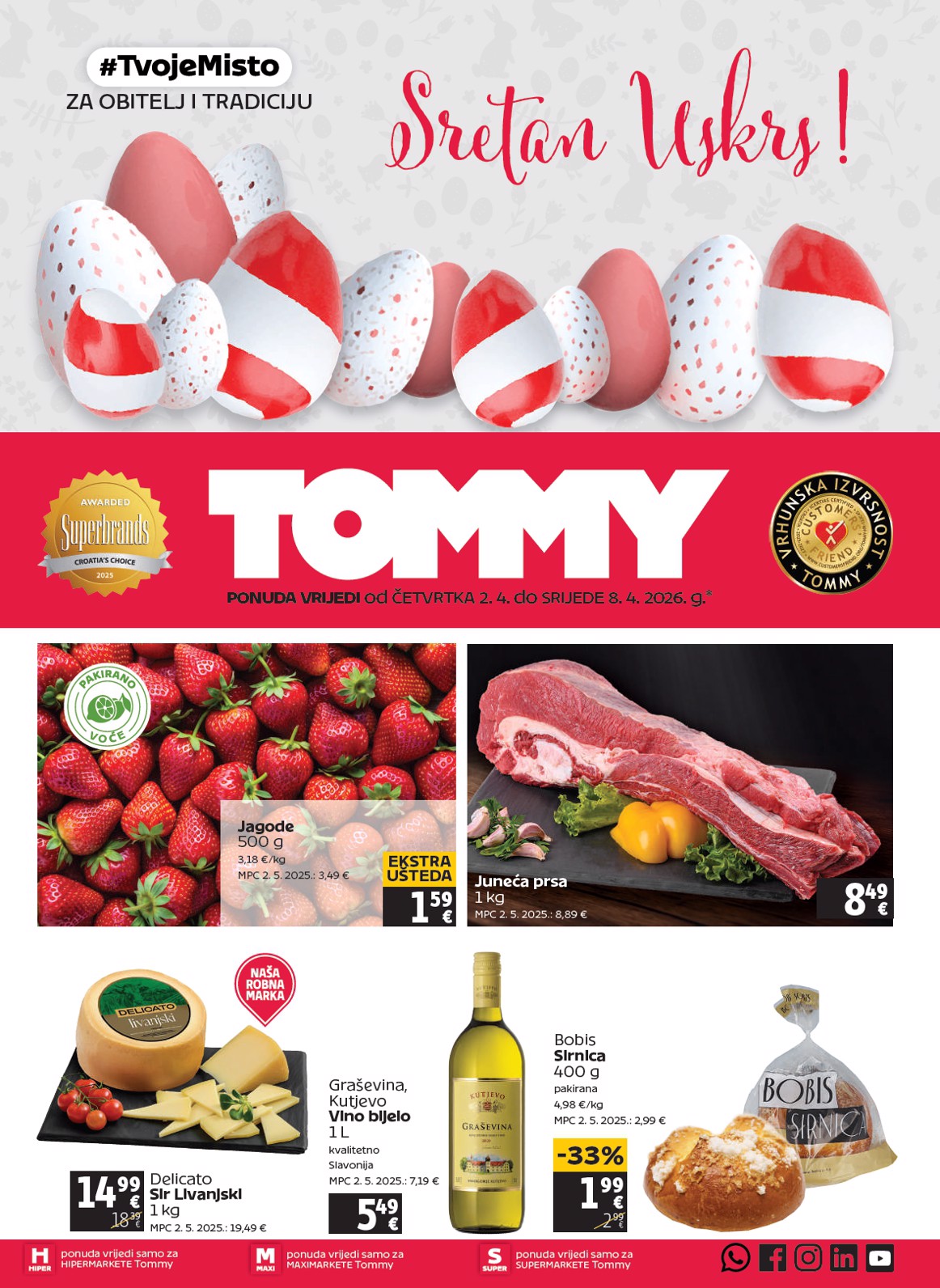 Prelistajte katalog Tommy, vrijedi od 02.04.2026 do 08.04.2026