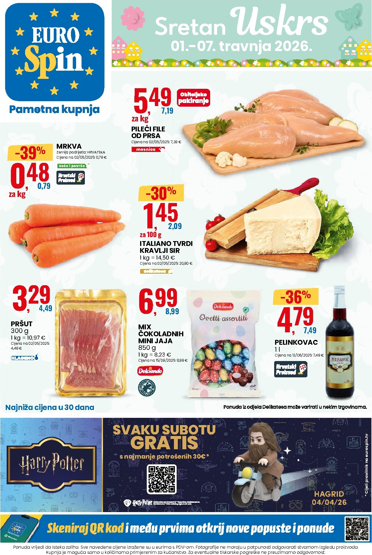 Prelistajte katalog Eurospin - Sretan Uskrs, vrijedi od 01.04.2026 do 07.04.2026
