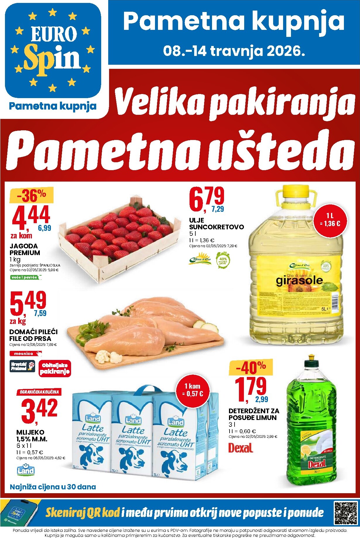 Prelistajte katalog Eurospin, vrijedi od 08.04.2026 do 14.04.2026