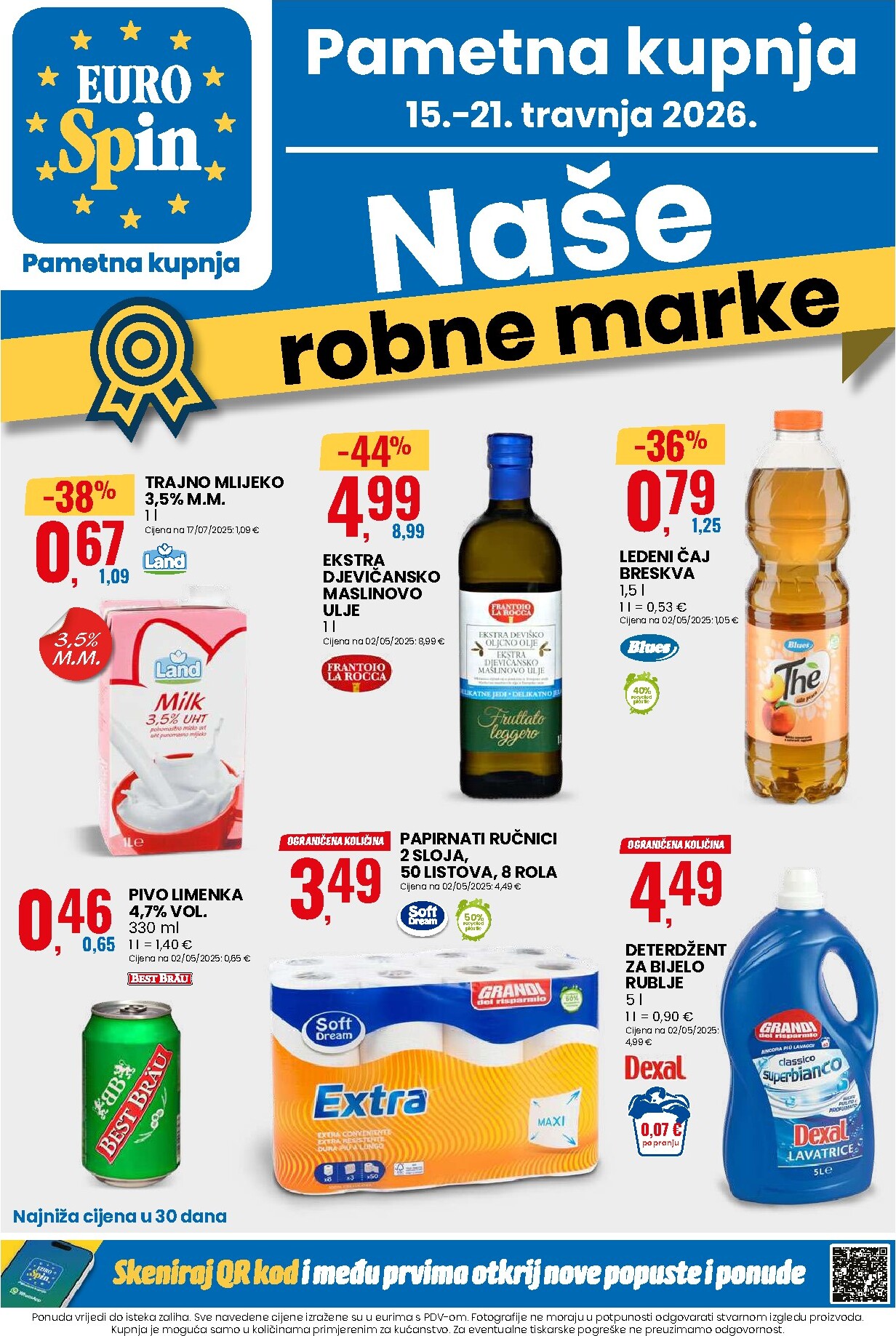 Eurospin letak za sljedeći tjedan od srijede 15.04.2026 do utorka 21.04.2026