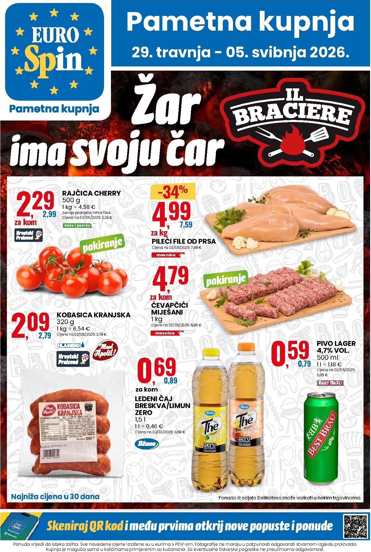 Budući Eurospin letak vrijedi od srijede 29.04.2026 do utorka 05.05.2026