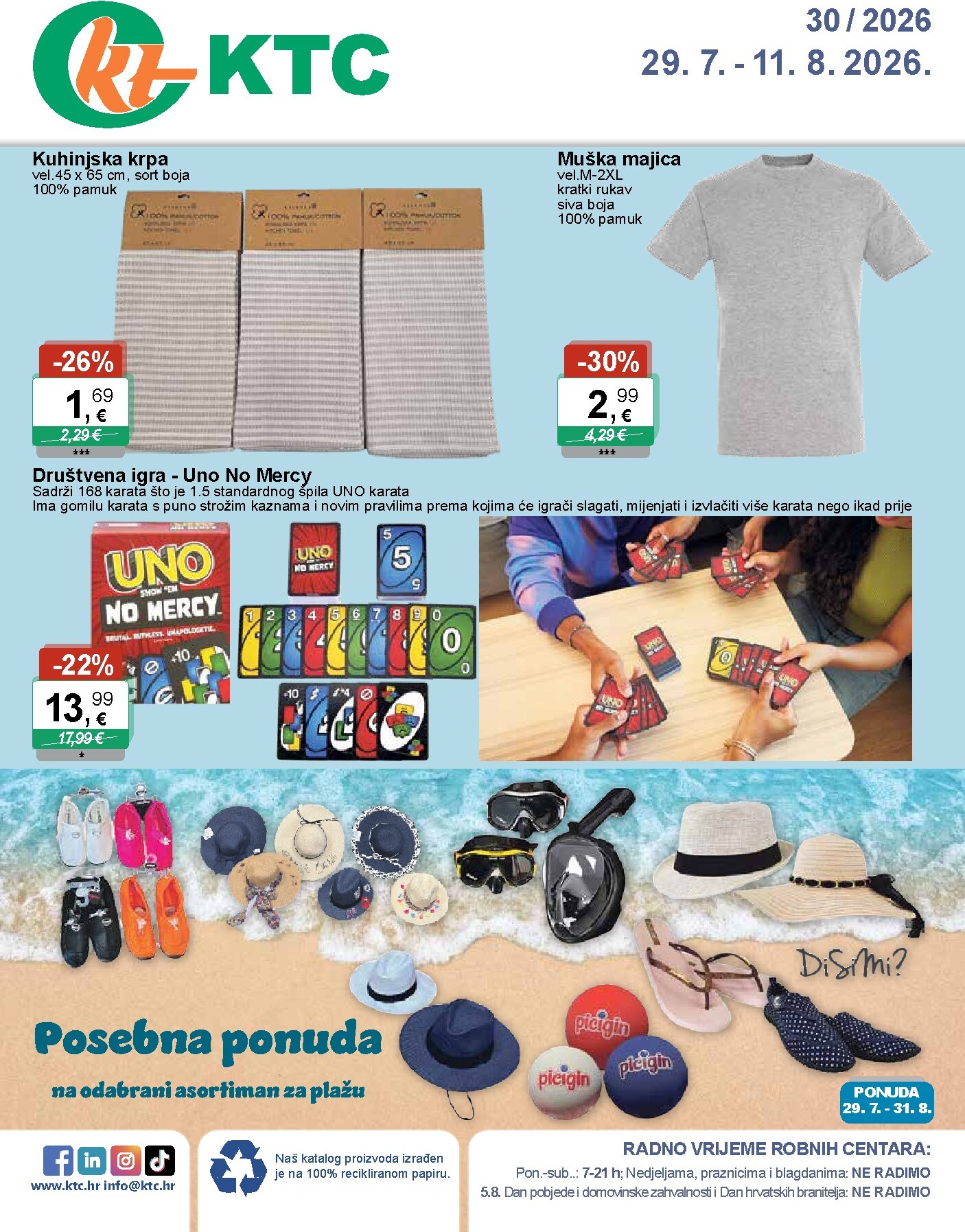 Novi KTC - Igračke i Tekstil katalog od srijede, 29.07.2026 do utorka, 11.08.2026