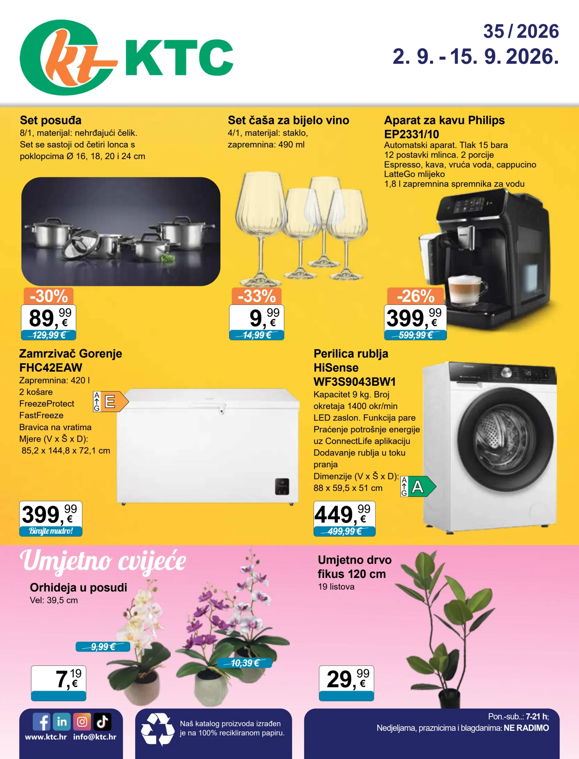 Novi KTC - Tehnika i posude katalog od srijede, 02.09.2026 do utorka, 15.09.2026