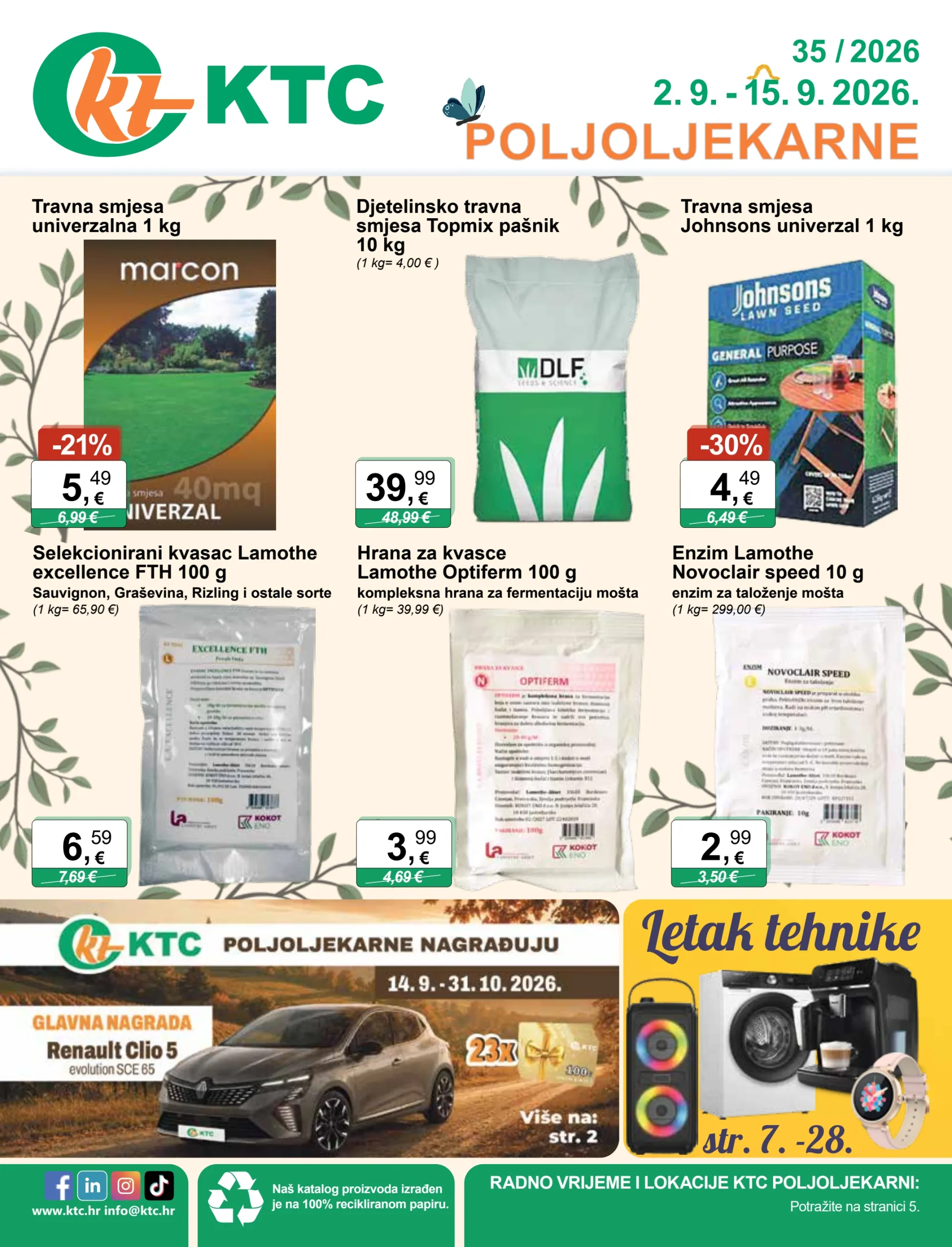 Novi KTC - Poljoljekarne katalog od srijede, 02.09.2026 do utorka, 15.09.2026