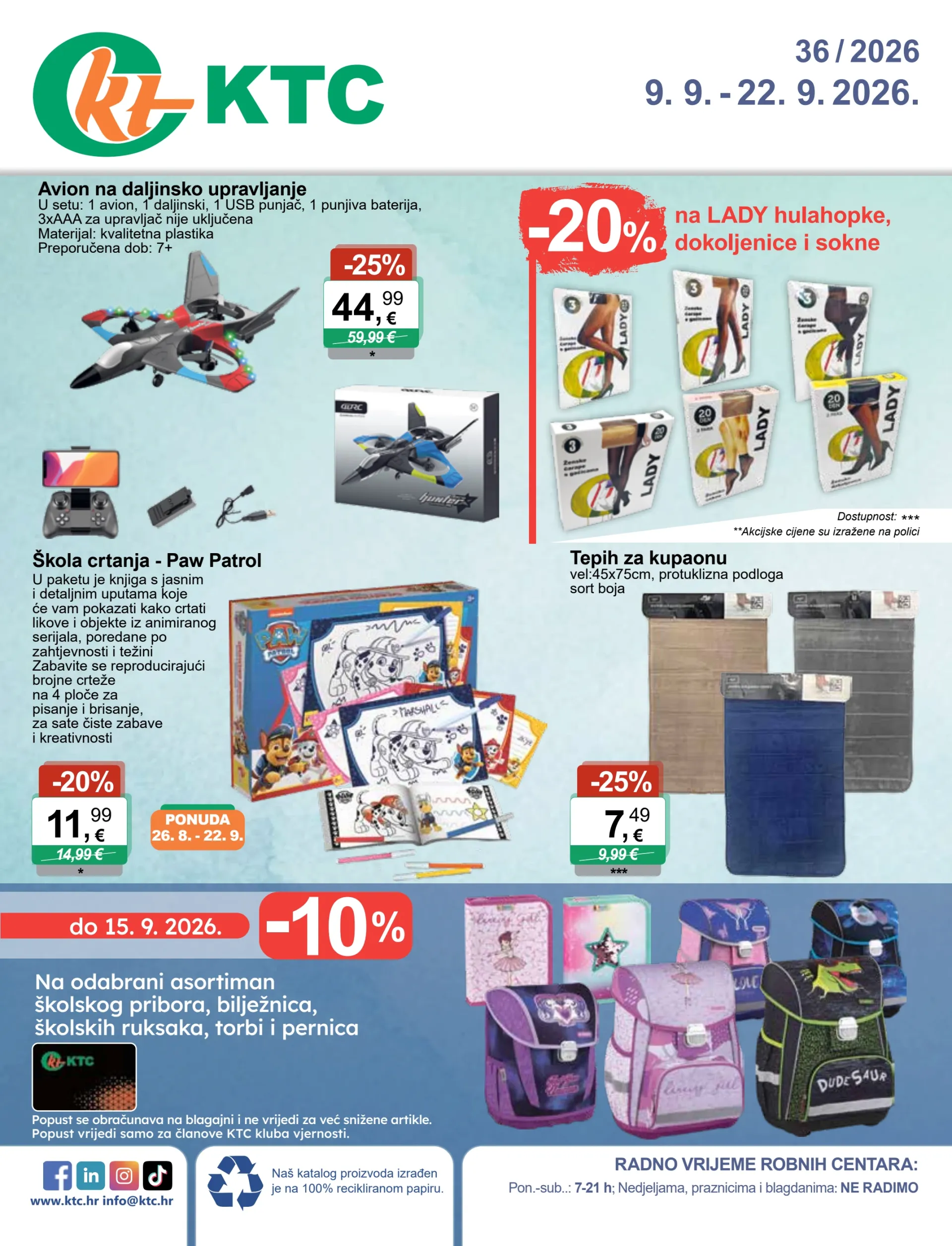 Novi KTC - IGRAČKE I TEKSTIL katalog od srijede, 09.09.2026 do utorka, 22.09.2026