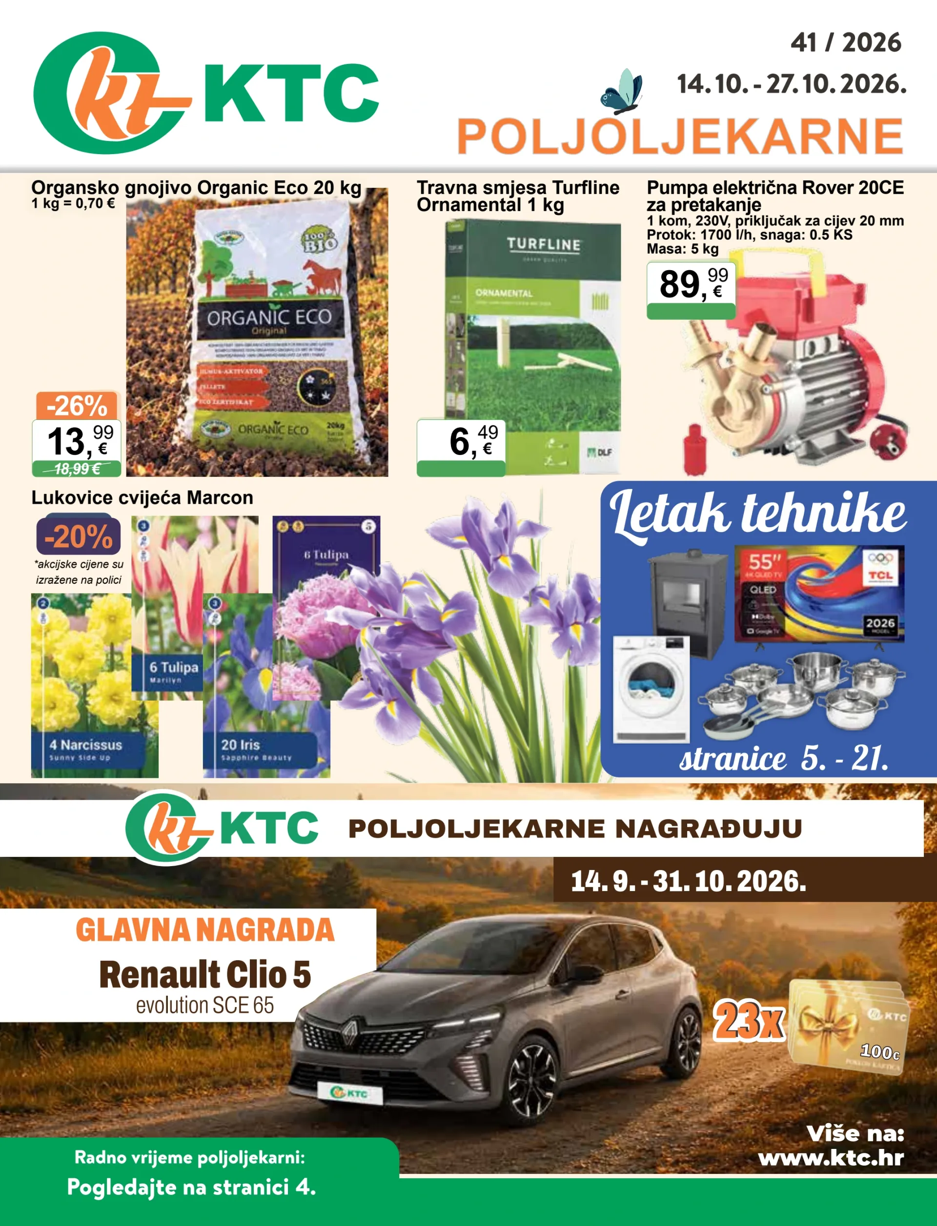 Novi KTC - Poljoljekarne katalog od srijede, 14.10.2026 do utorka, 27.10.2026