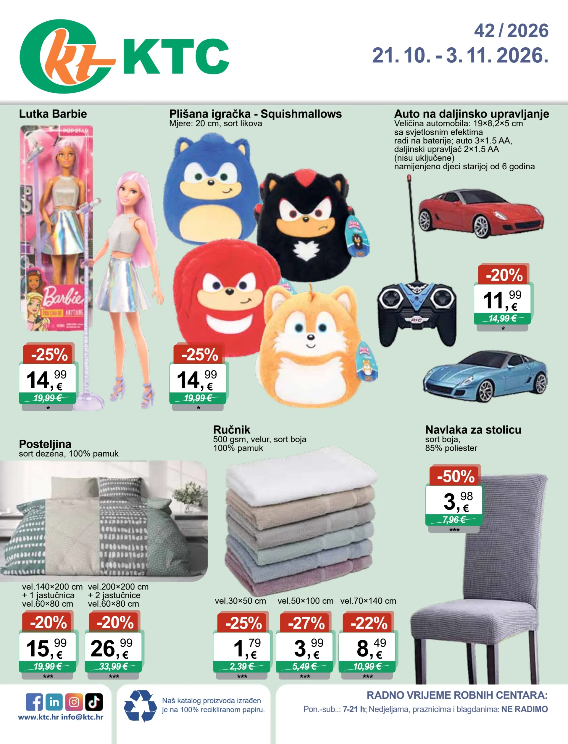 Novi KTC - IGRAČKE I TEKSTIL katalog od srijede, 21.10.2026 do utorka, 03.11.2026
