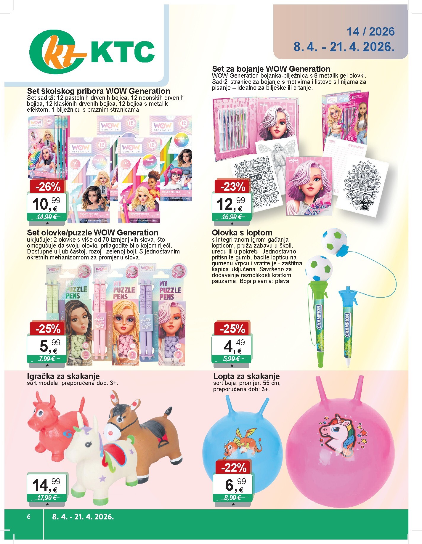 Prelistajte katalog KTC - Igračke i tekstil, vrijedi od 08.04.2026 do 21.04.2026