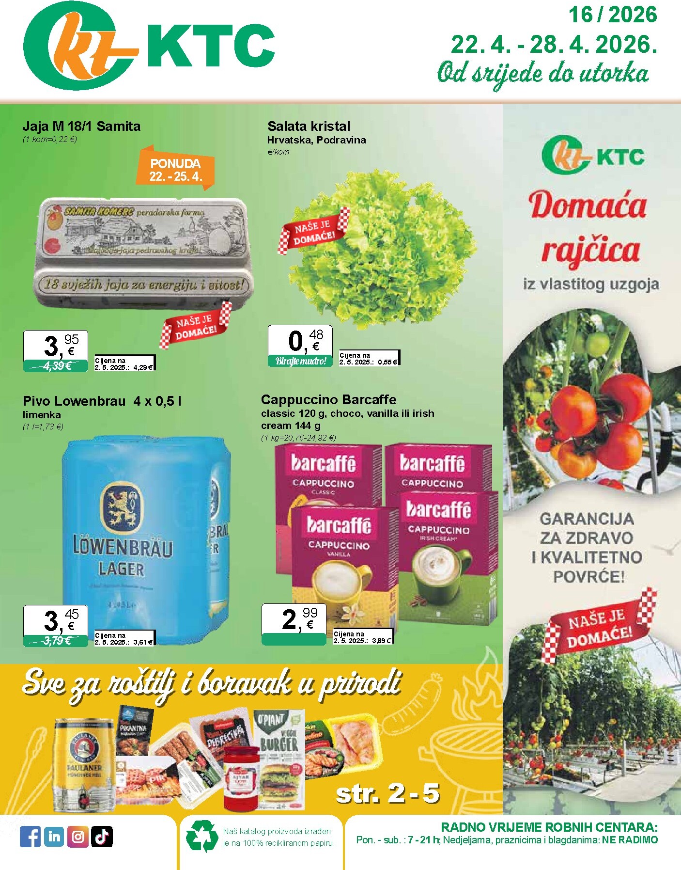 Budući KTC letak vrijedi od srijede 22.04.2026 do utorka 28.04.2026