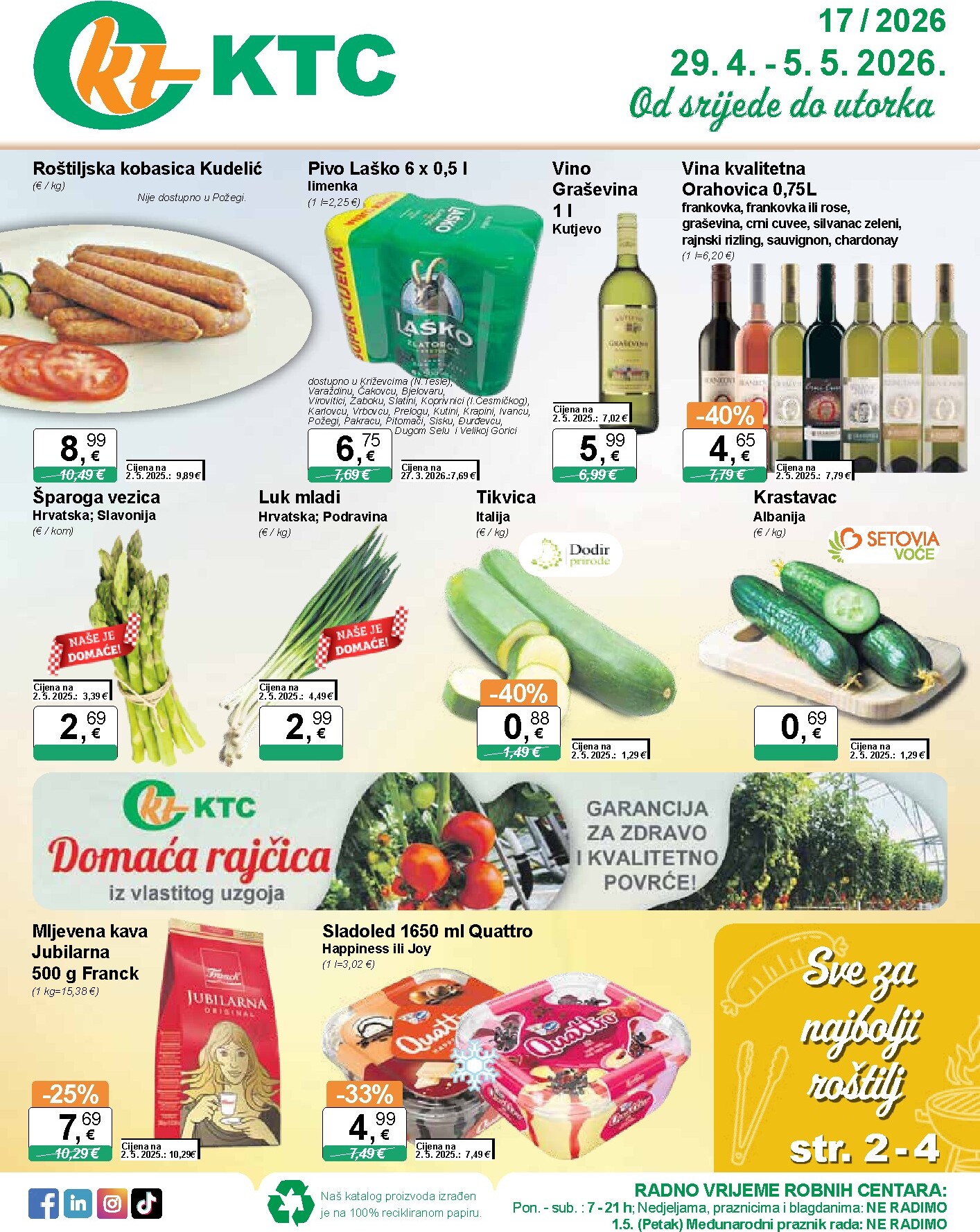 Budući KTC letak vrijedi od srijede 29.04.2026 do utorka 05.05.2026