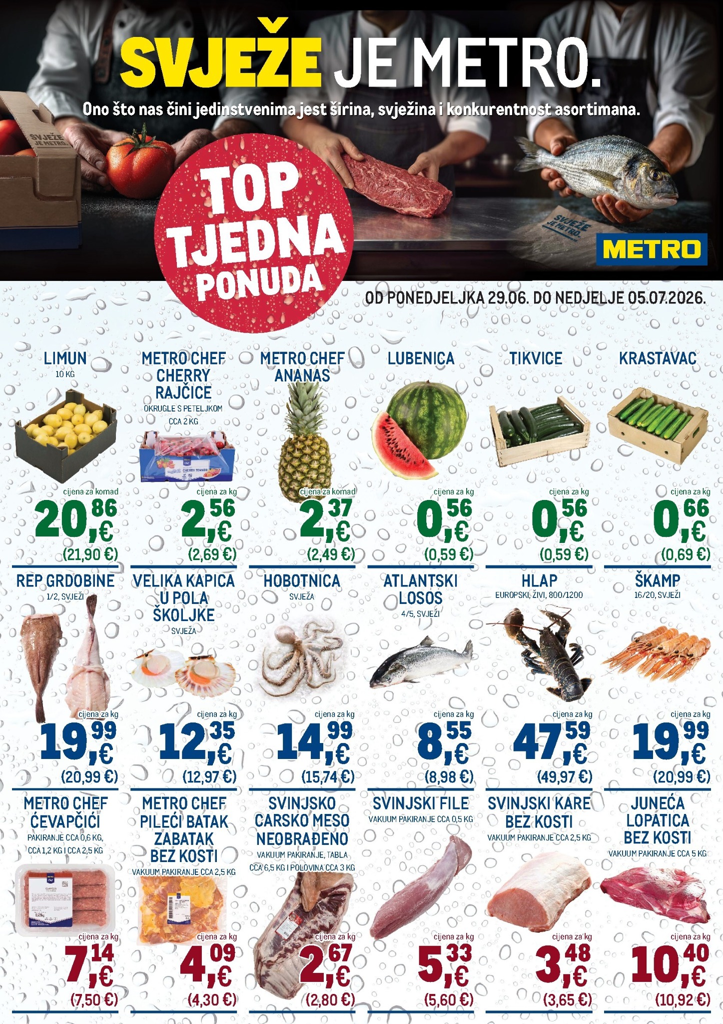 Aktualni katalog Metro - Ultra svježa ponuda od ponedjeljka, 29.06.2026 do nedjelje, 05.07.2026