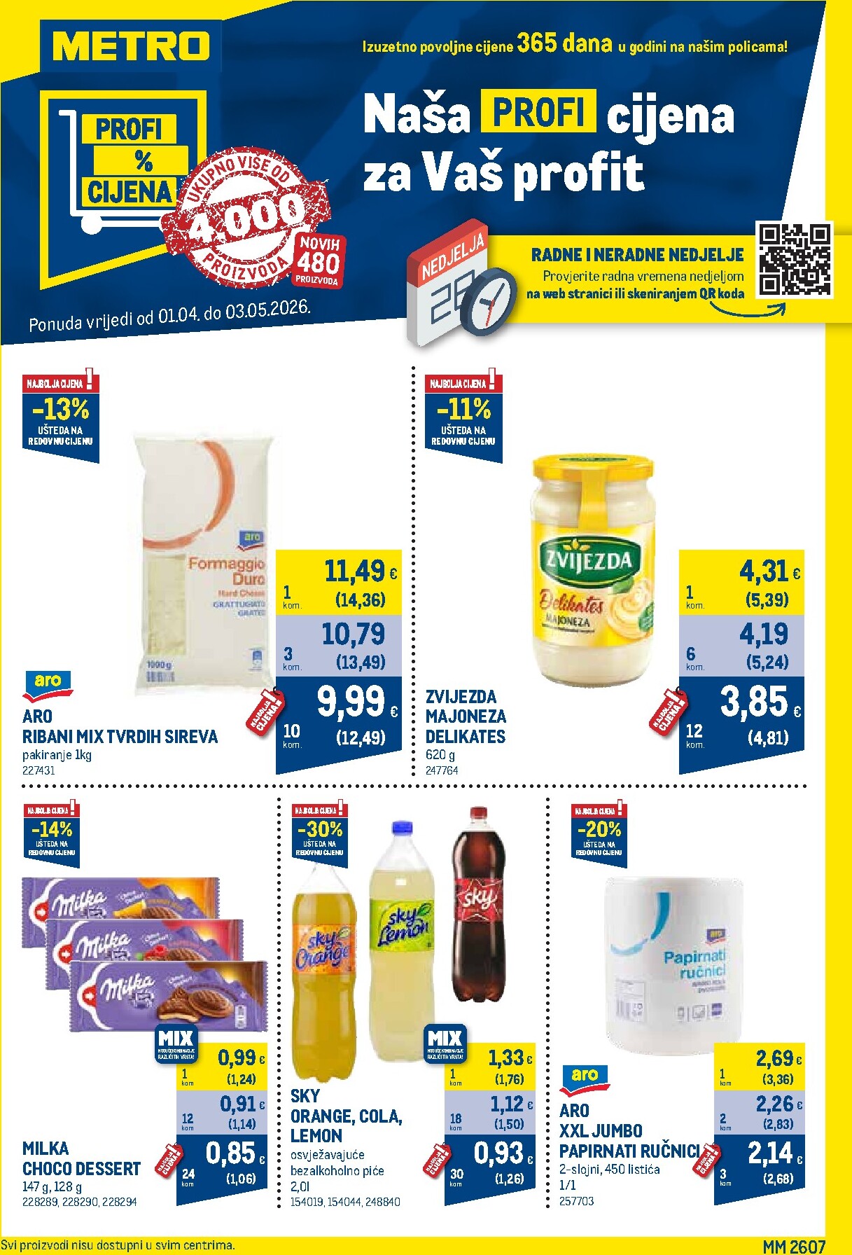 Prelistajte katalog Metro - Profi cijena, vrijedi od 01.04.2026 do 03.05.2026