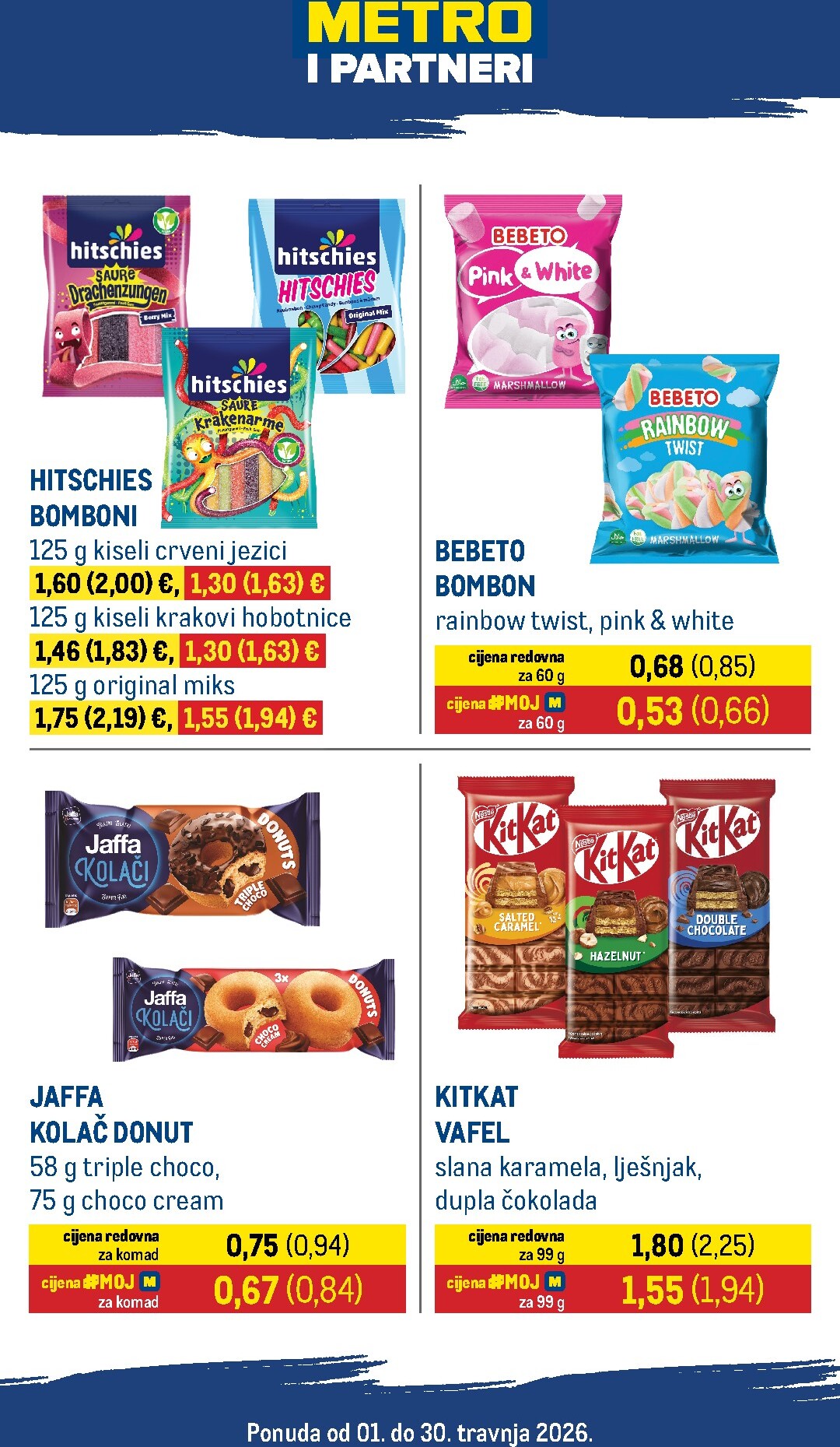 Aktualni Metro - Metro i partneri katalog vrijedi od srijede 01.04.2026 do četvrtka 30.04.2026
