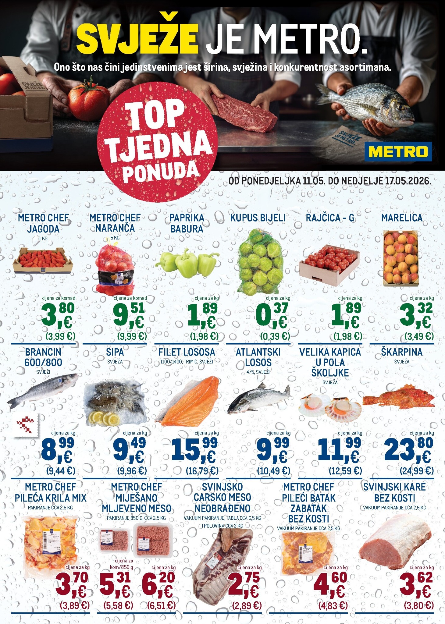 Aktualni katalog Metro - Top tjedna ponuda od ponedjeljka, 11.05.2026 do nedjelje, 17.05.2026