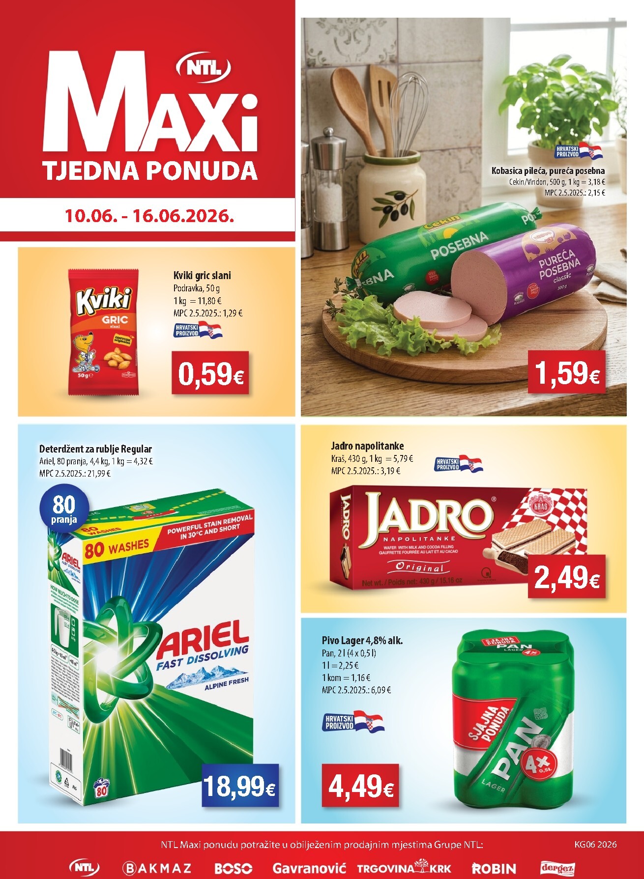Aktualni katalog NTL - Maxi tjedna ponuda od srijede, 10.06.2026 do utorka, 16.06.2026