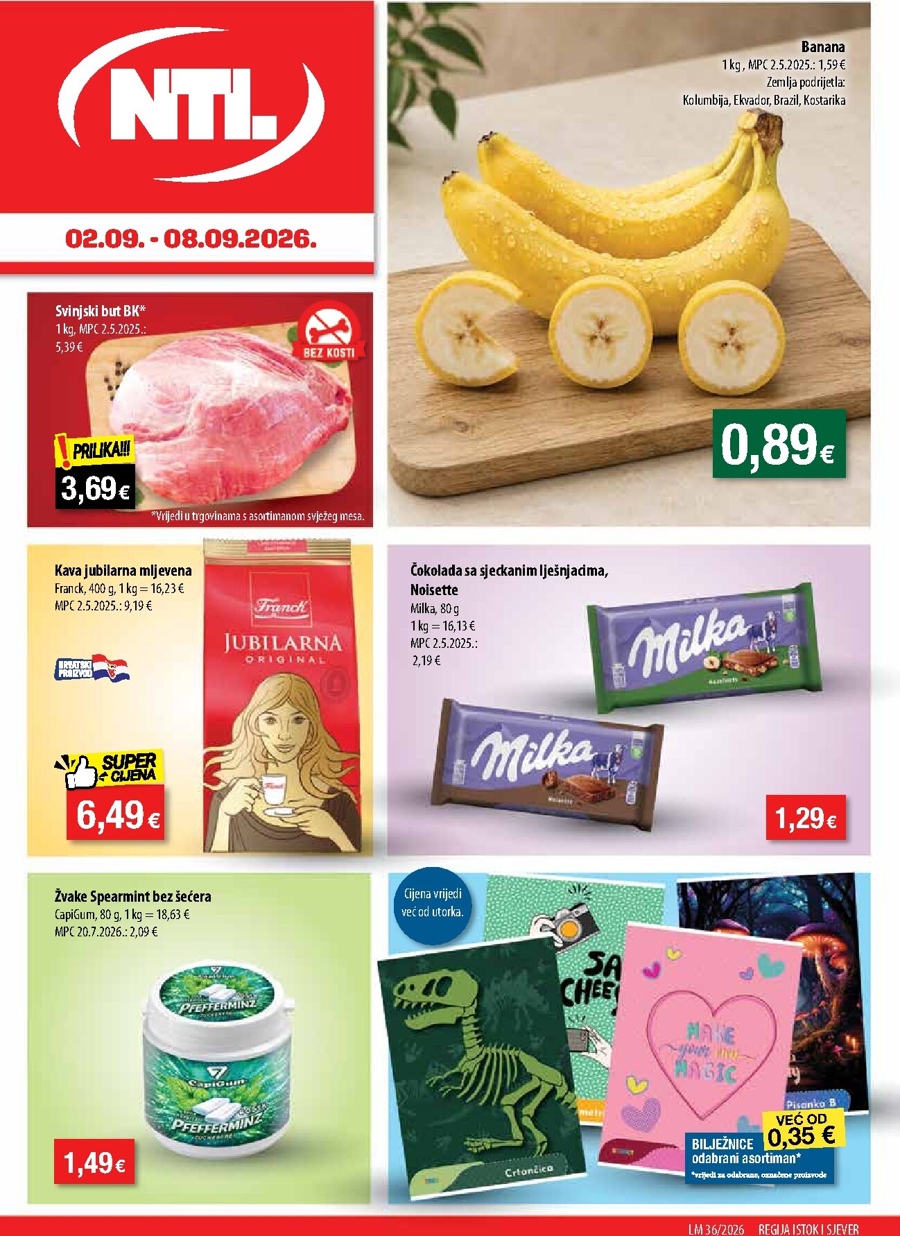 Aktualni katalog NTL - Sjever i Istok od srijede, 02.09.2026 do utorka, 08.09.2026