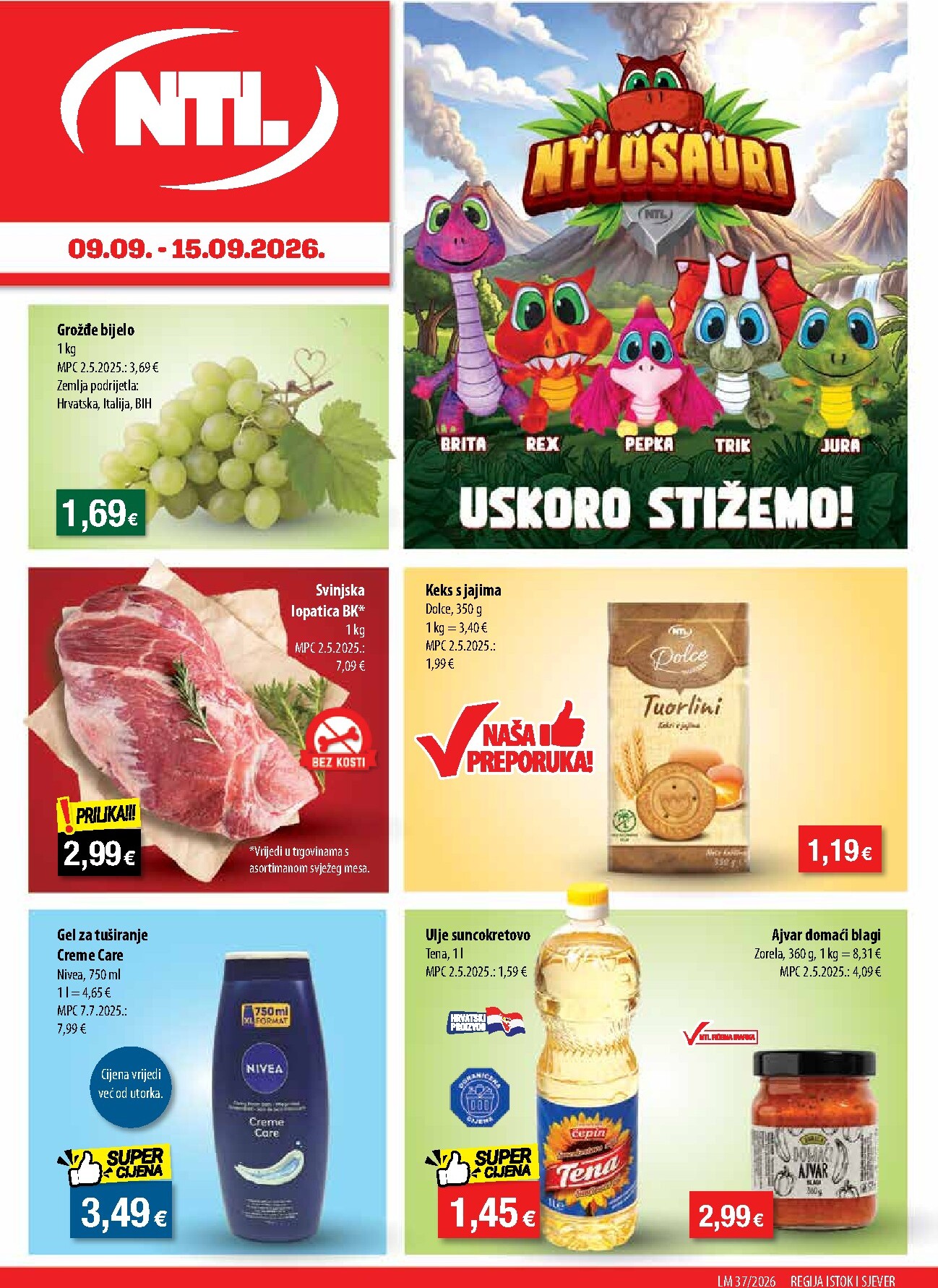 Aktualni katalog NTL - Sjever i Istok od srijede, 09.09.2026 do utorka, 15.09.2026