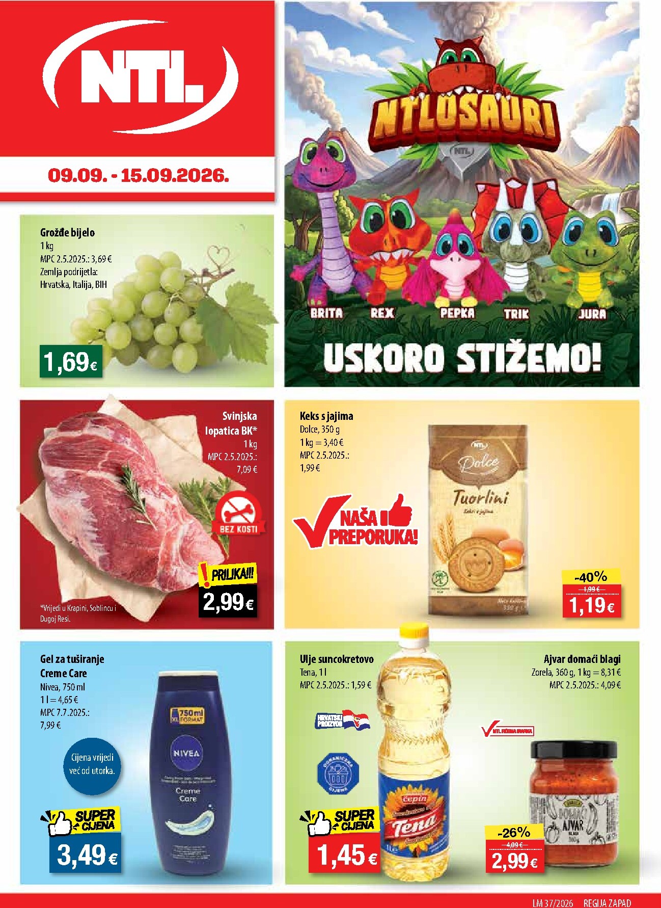 Aktualni katalog NTL - Zapad od srijede, 09.09.2026 do utorka, 15.09.2026