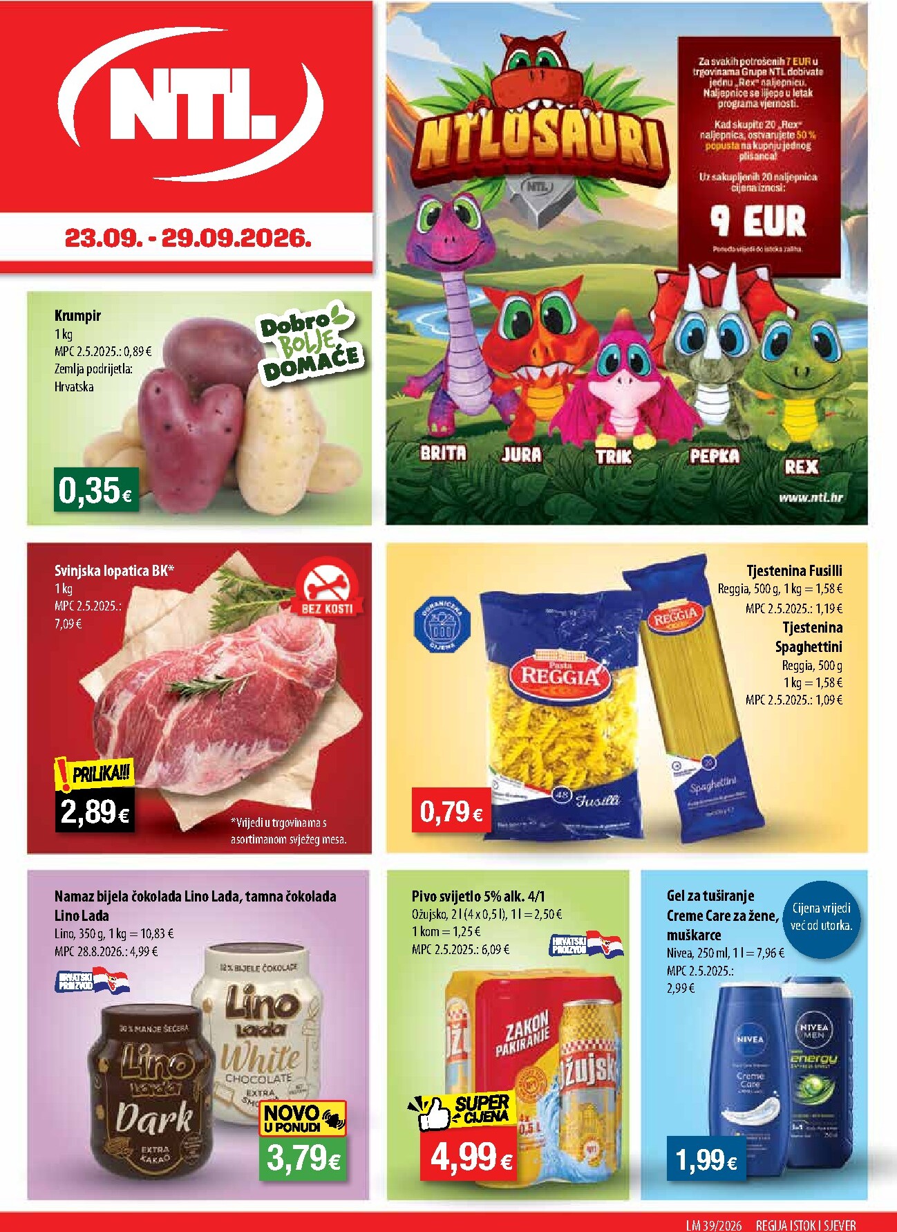 Aktualni katalog NTL - Sjever i Istok od srijede, 23.09.2026 do utorka, 29.09.2026