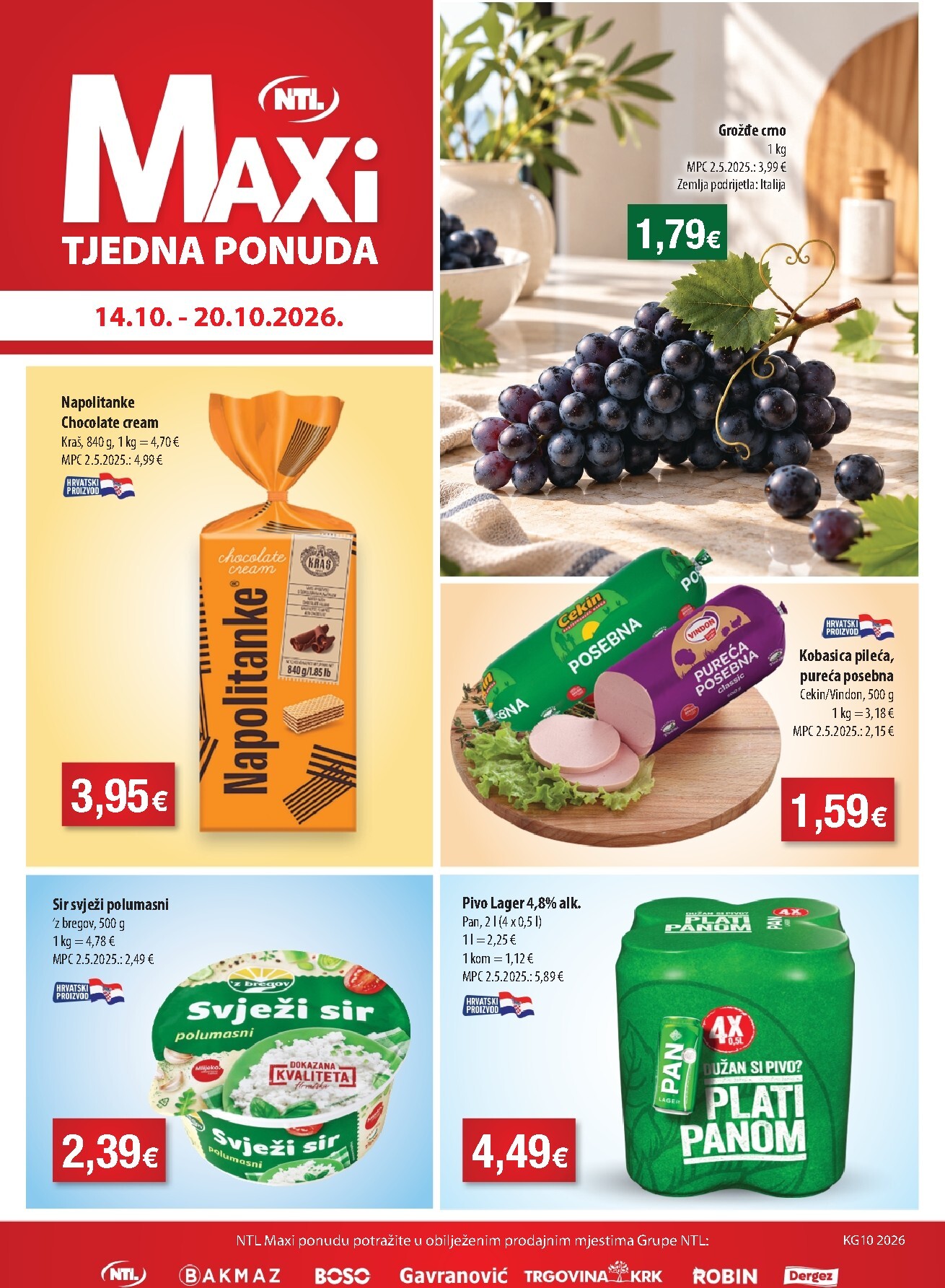 Aktualni katalog NTL - Maxi tjedna ponuda od srijede, 14.10.2026 do utorka, 20.10.2026
