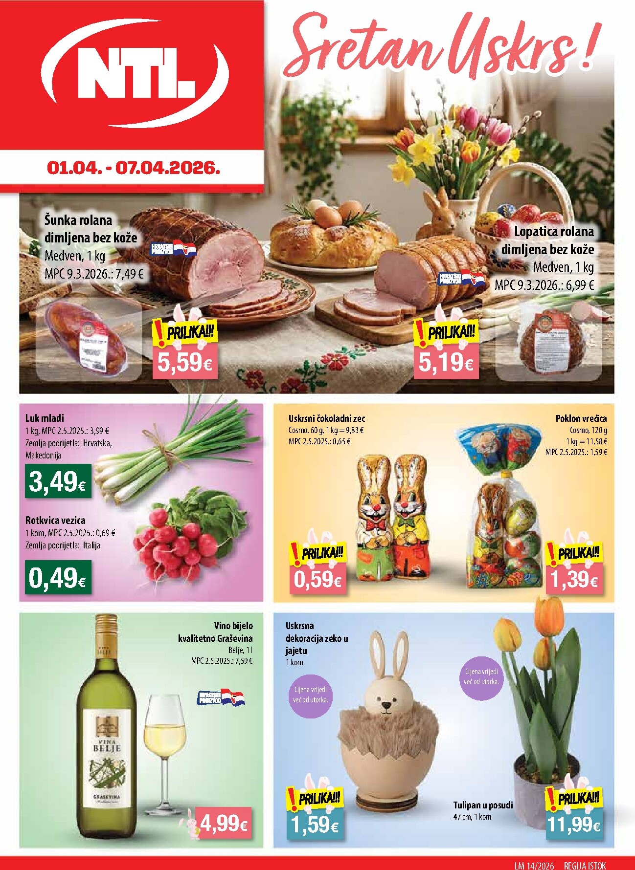 Prelistajte katalog NTL - Istok, vrijedi od 01.04.2026 do 07.04.2026