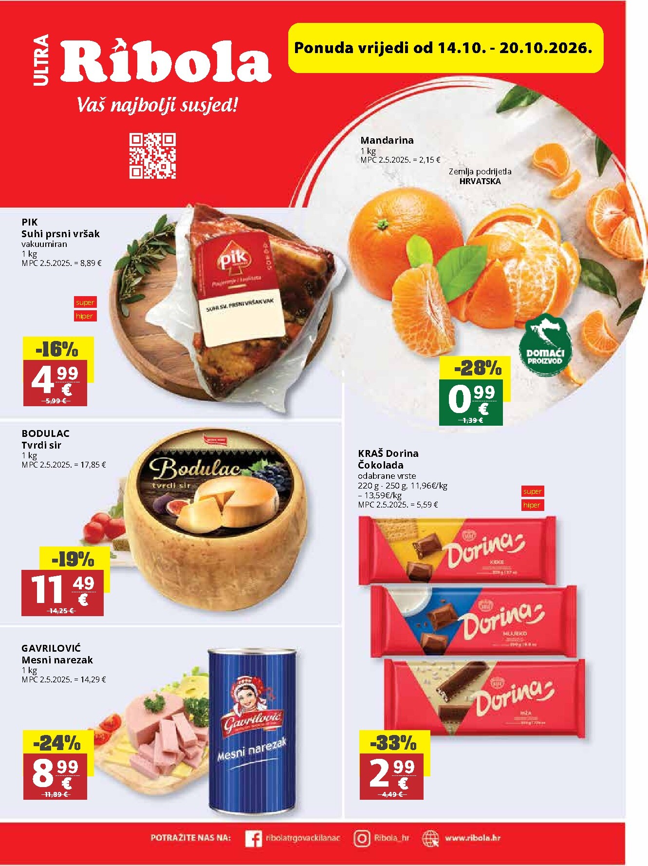 Novi Ribola katalog od srijede, 14.10.2026 do utorka, 20.10.2026