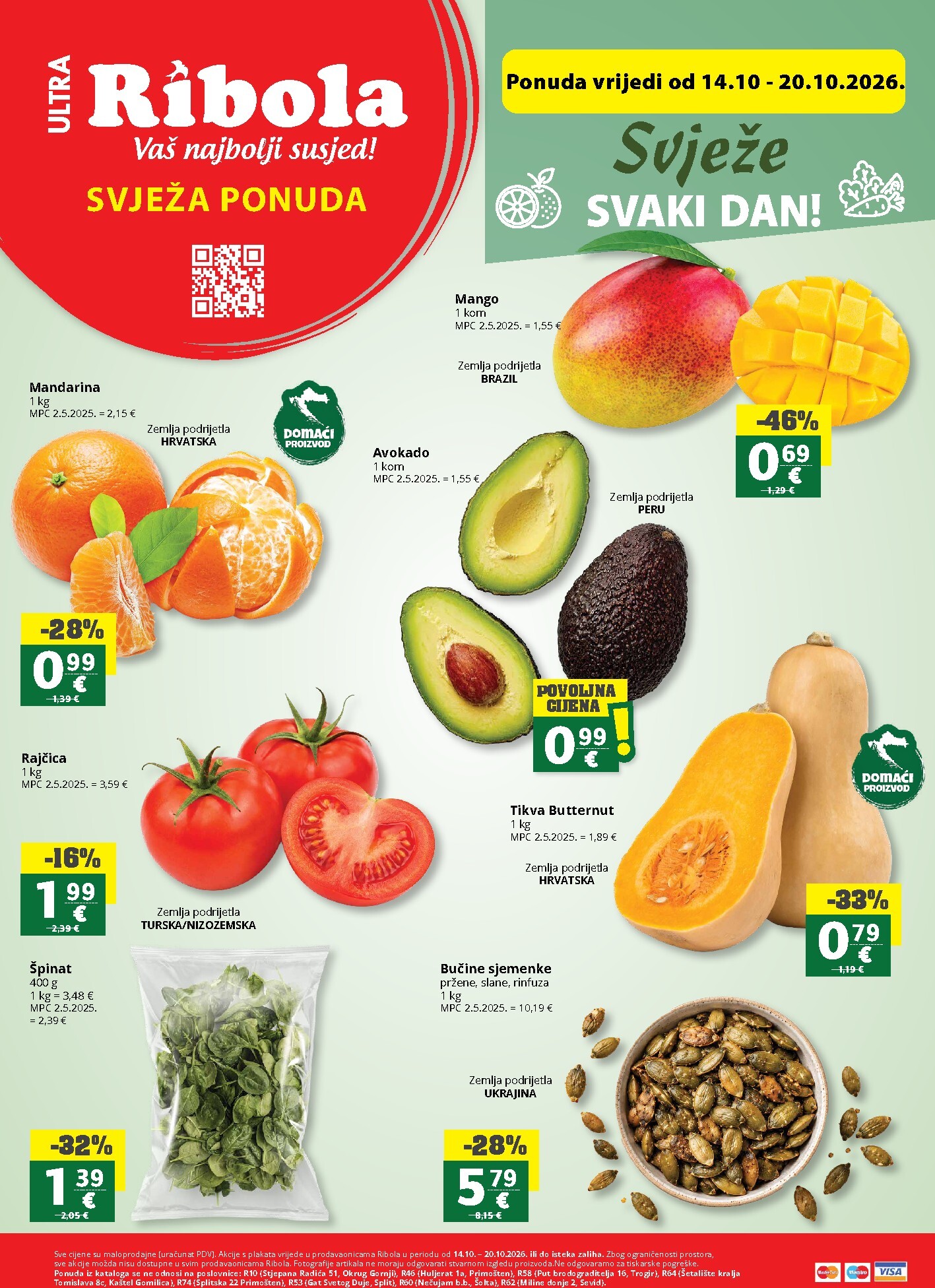 Aktualni katalog Ribola - Super ponuda od srijede, 14.10.2026 do utorka, 20.10.2026