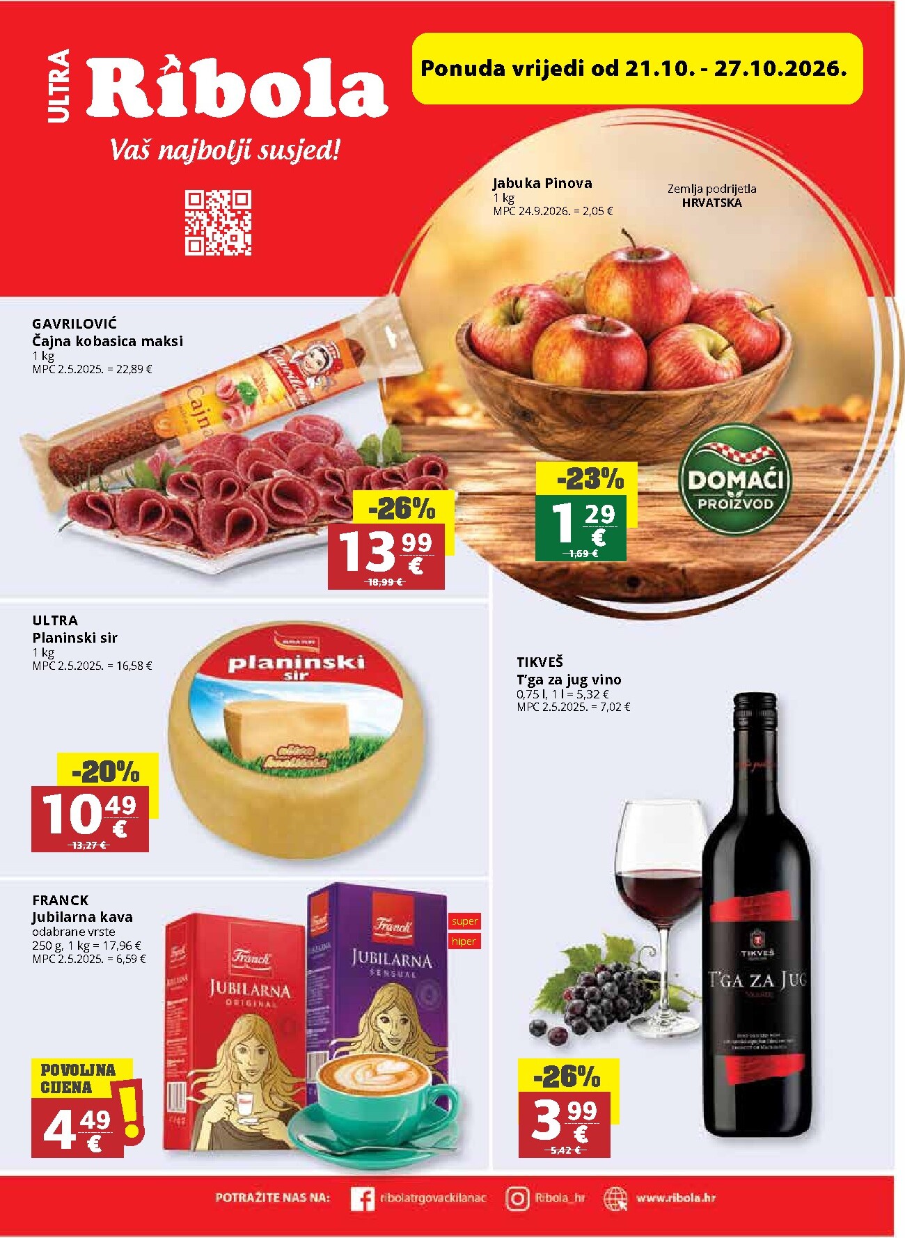 Novi Ribola katalog od srijede, 21.10.2026 do utorka, 27.10.2026