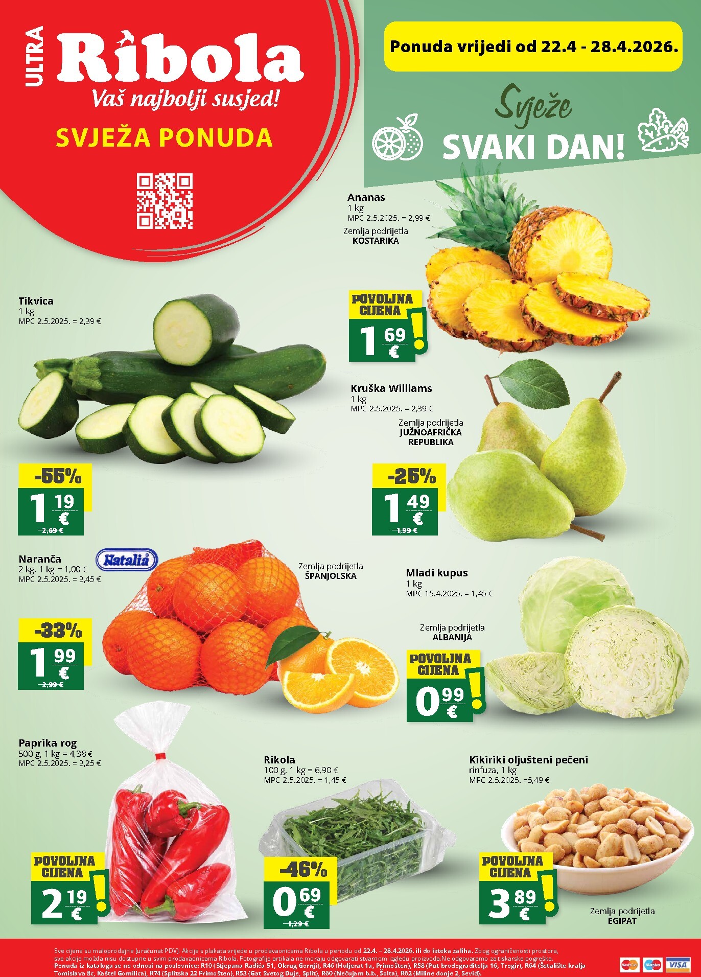 Aktualni Ribola - Super ponuda katalog vrijedi od srijede 22.04.2026 do utorka 28.04.2026