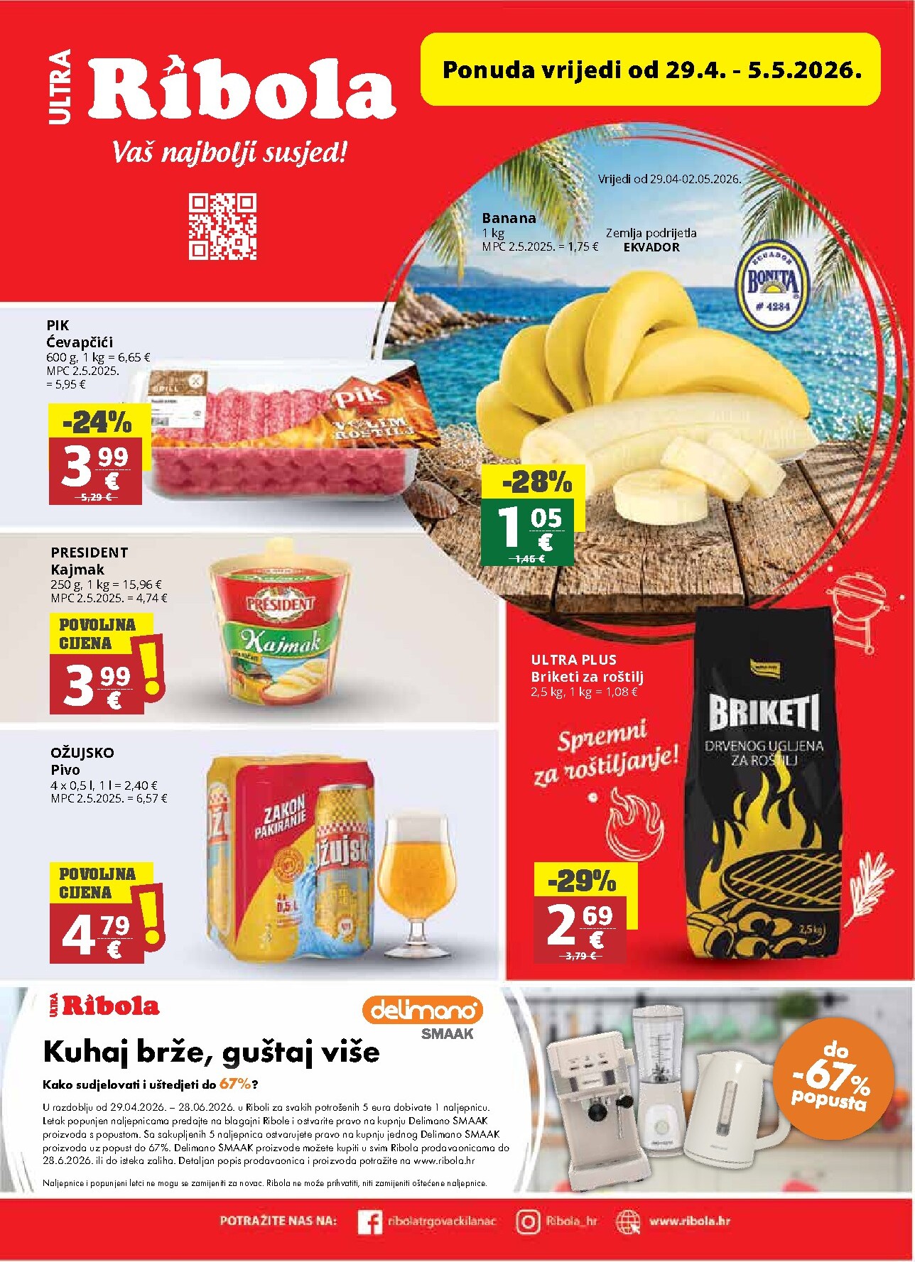 Budući Ribola letak vrijedi od srijede 29.04.2026 do utorka 05.05.2026