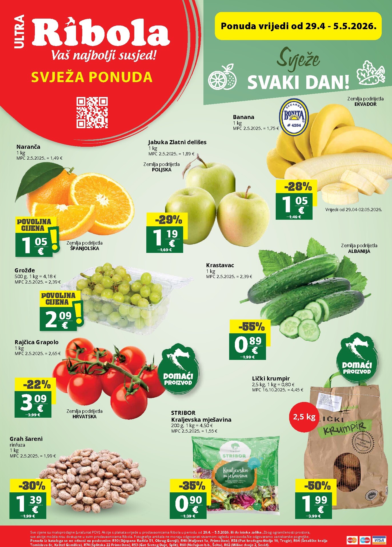 Aktualni Ribola - Super ponuda katalog vrijedi od srijede 29.04.2026 do utorka 05.05.2026