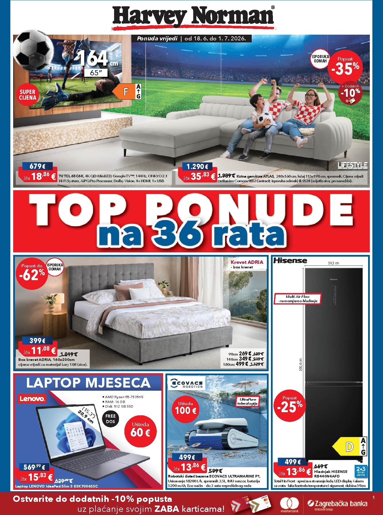 Aktualni katalog Harvey Norman od četvrtka, 18.06.2026 do srijede, 01.07.2026