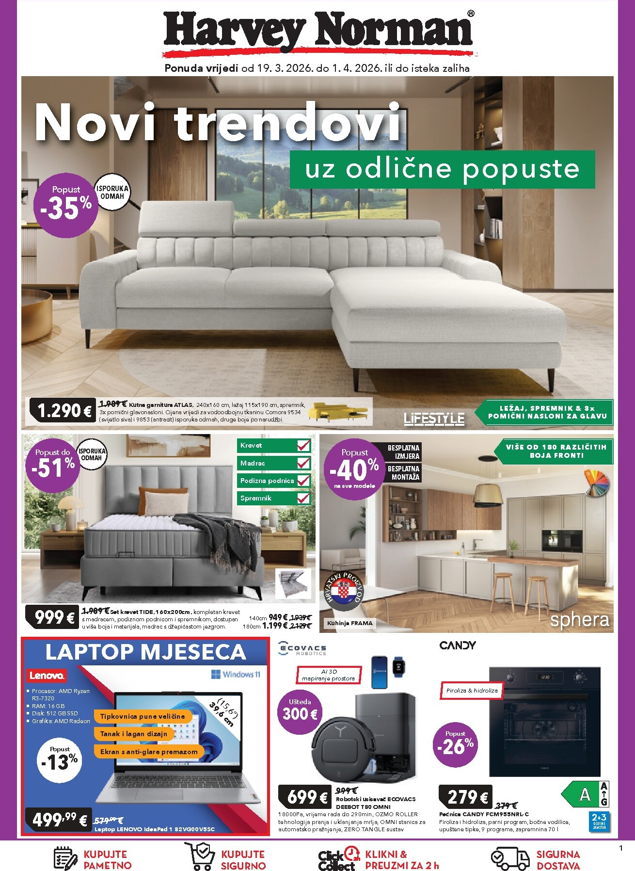 Prelistajte katalog Harvey Norman, vrijedi od 19.03.2026 do 01.04.2026