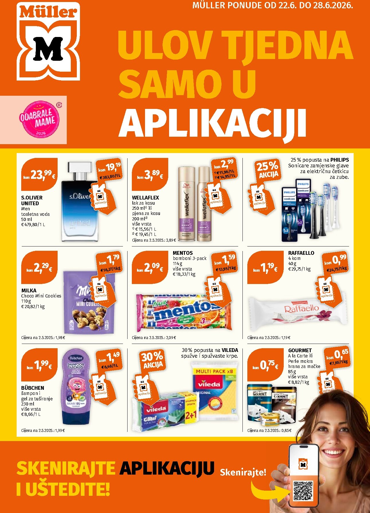 Novi Müller katalog od ponedjeljka, 22.06.2026 do nedjelje, 28.06.2026