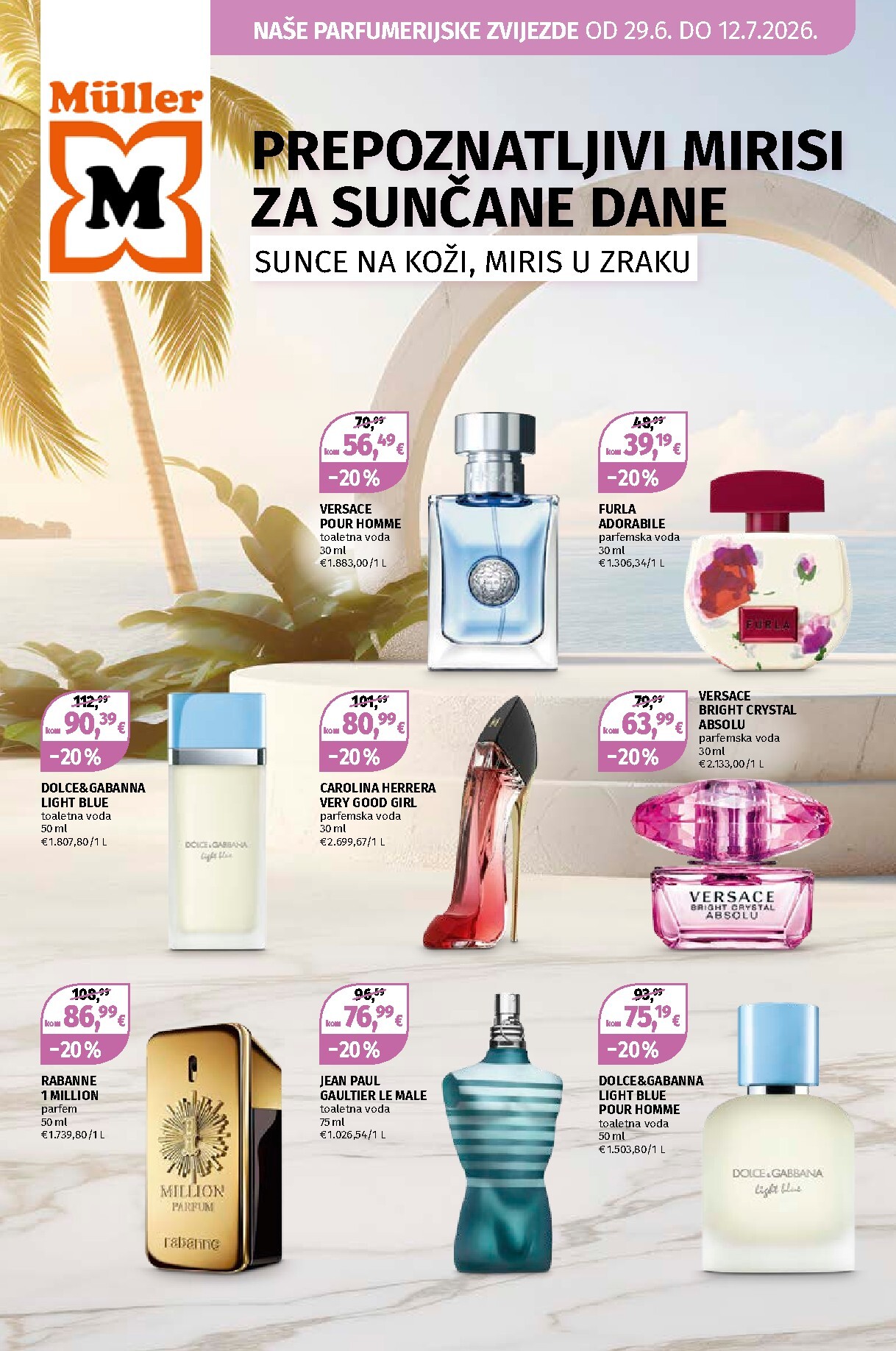 Novi Müller - Parfumerijske zvijezde katalog od ponedjeljka, 29.06.2026 do nedjelje, 12.07.2026
