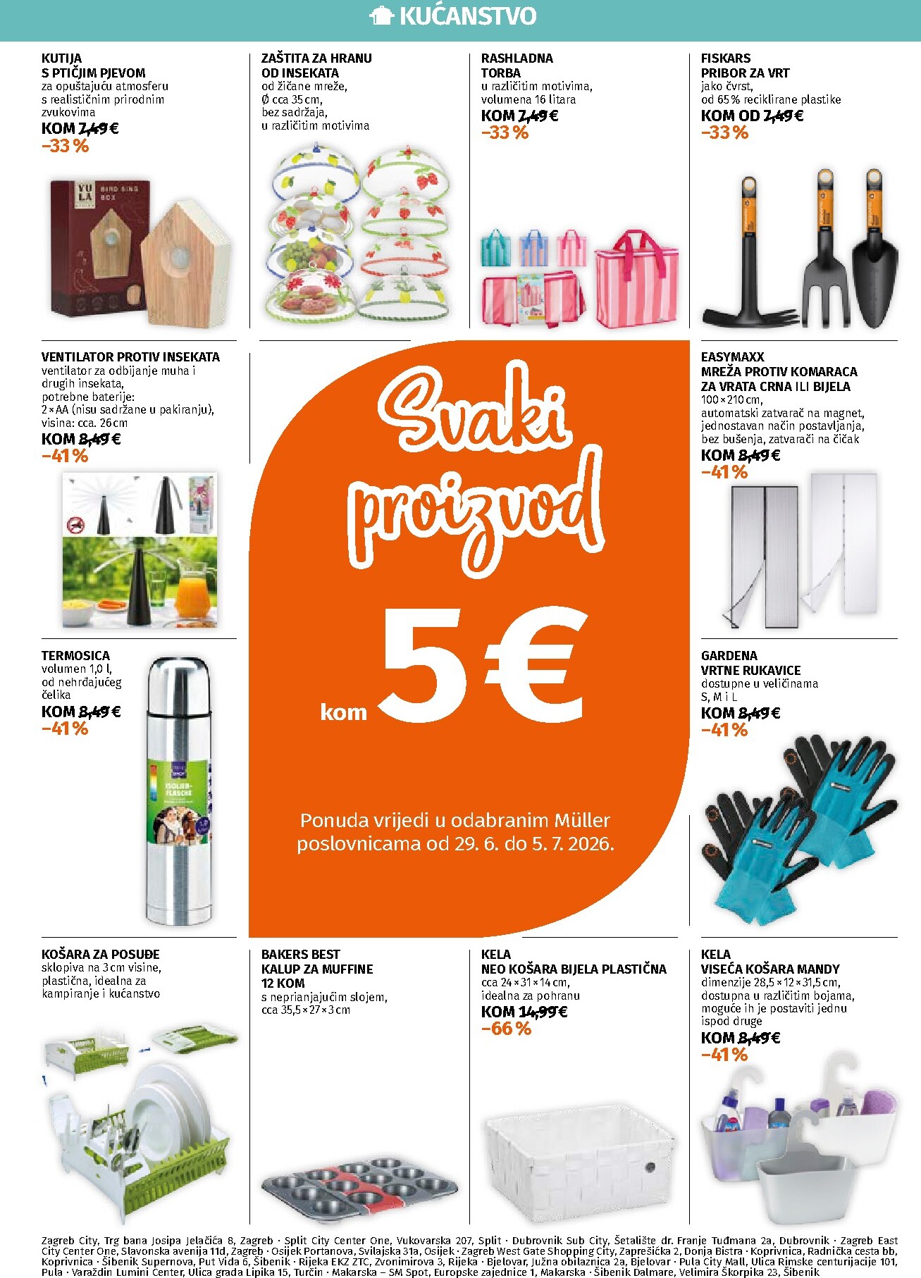 Novi Müller - Ponuda odjela kućanstva katalog od ponedjeljka, 29.06.2026 do nedjelje, 05.07.2026