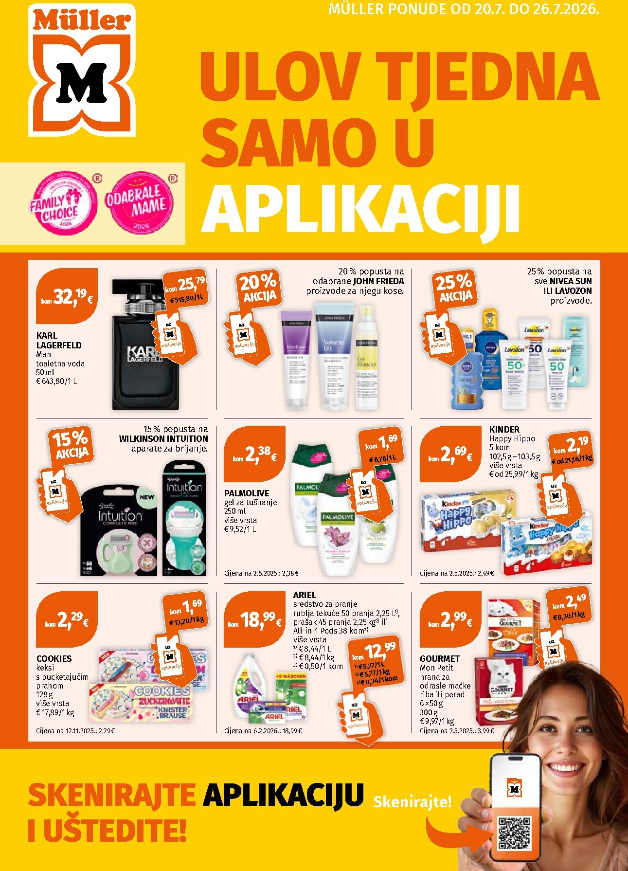 Aktualni katalog Müller od ponedjeljka, 20.07.2026 do nedjelje, 26.07.2026