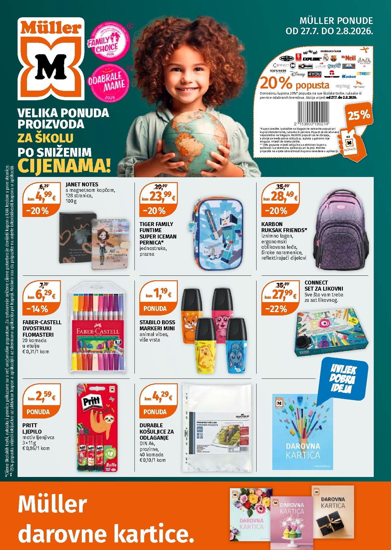 Novi Müller - Spremni za školu katalog od ponedjeljka, 27.07.2026 do nedjelje, 02.08.2026