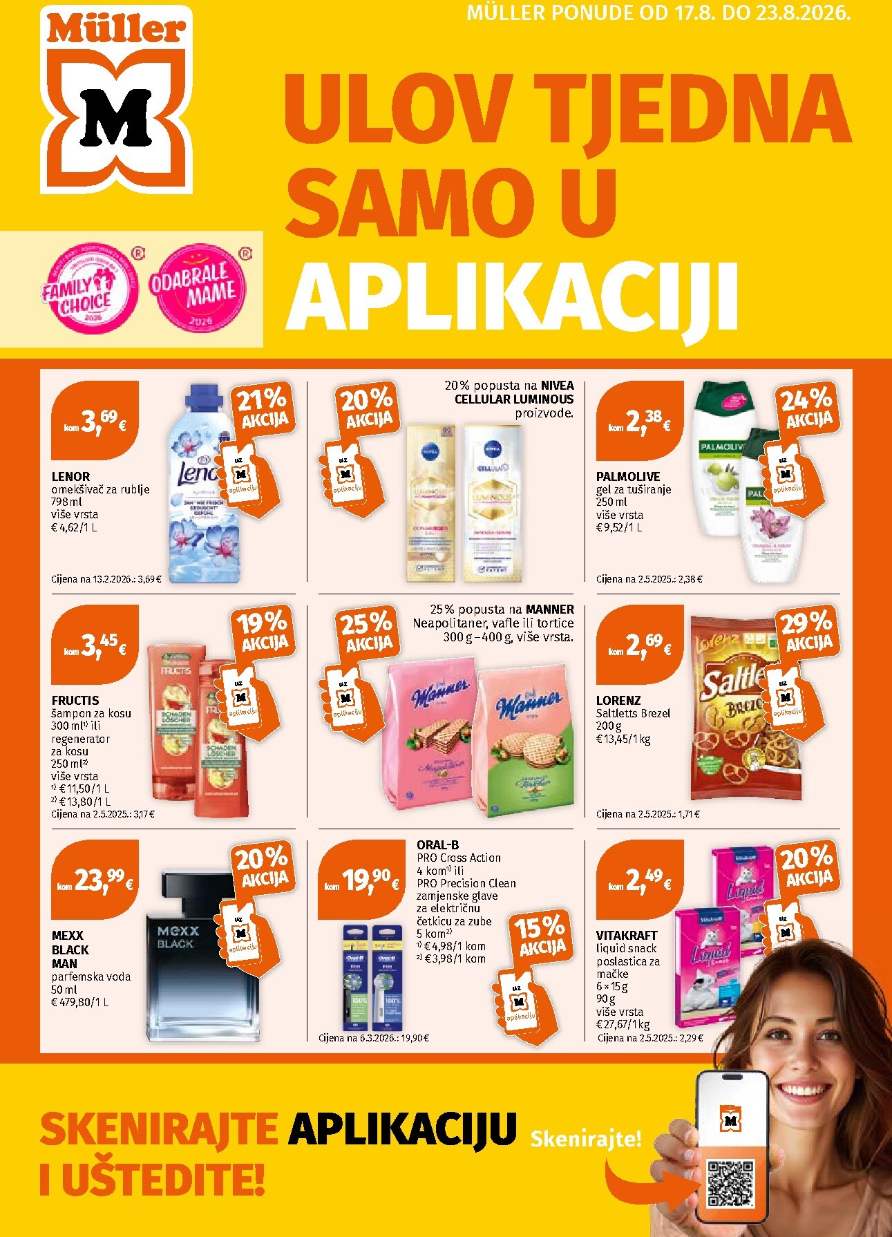 Novi Müller katalog od ponedjeljka, 17.08.2026 do nedjelje, 23.08.2026