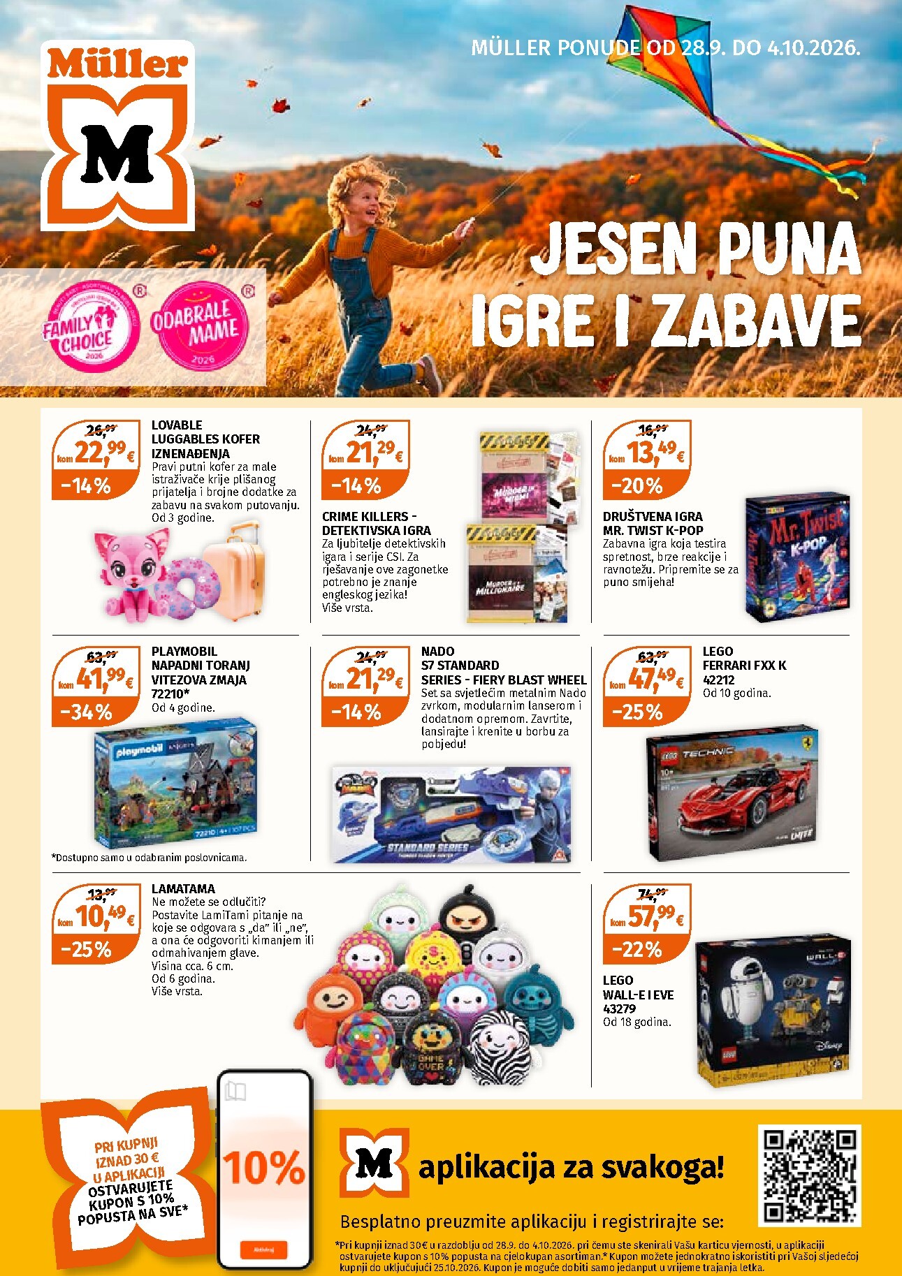 Novi Müller - Ponuda igračaka katalog od ponedjeljka, 28.09.2026 do nedjelje, 04.10.2026