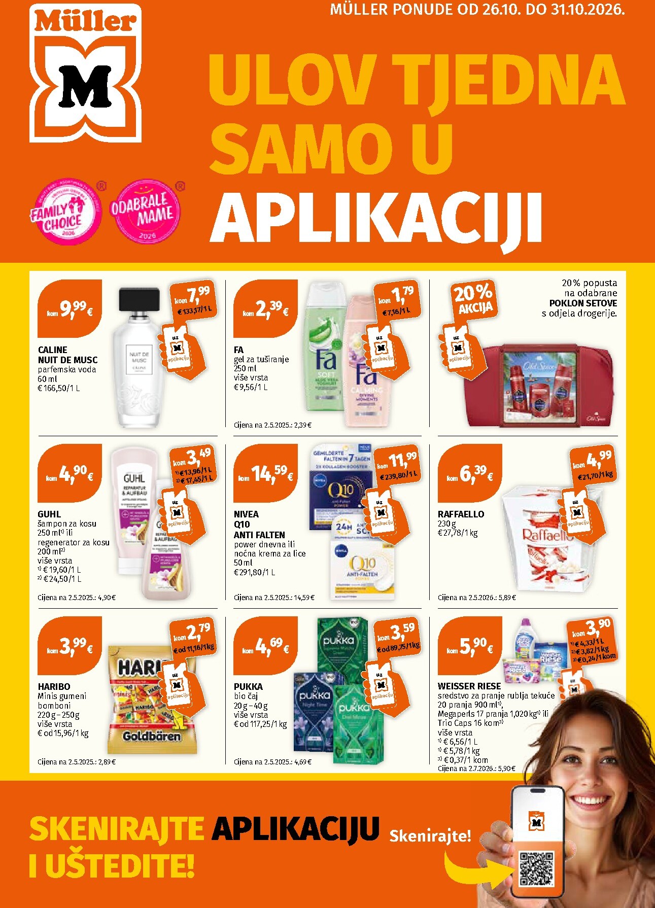Novi Müller katalog od ponedjeljka, 26.10.2026 do subote, 31.10.2026