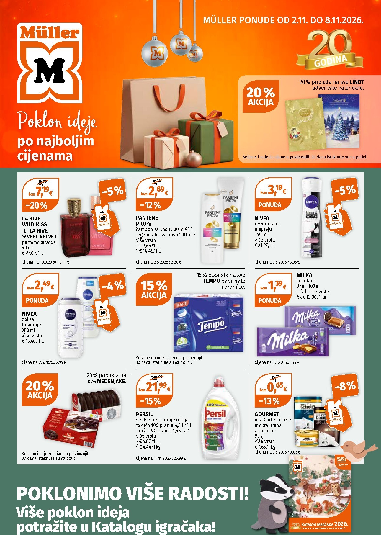 Novi Müller katalog od ponedjeljka, 02.11.2026 do nedjelje, 08.11.2026