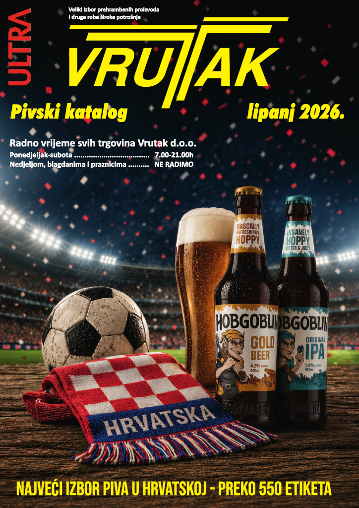 Aktualni katalog Vrutak - Pivski katalog od ponedjeljka, 01.06.2026 do utorka, 30.06.2026